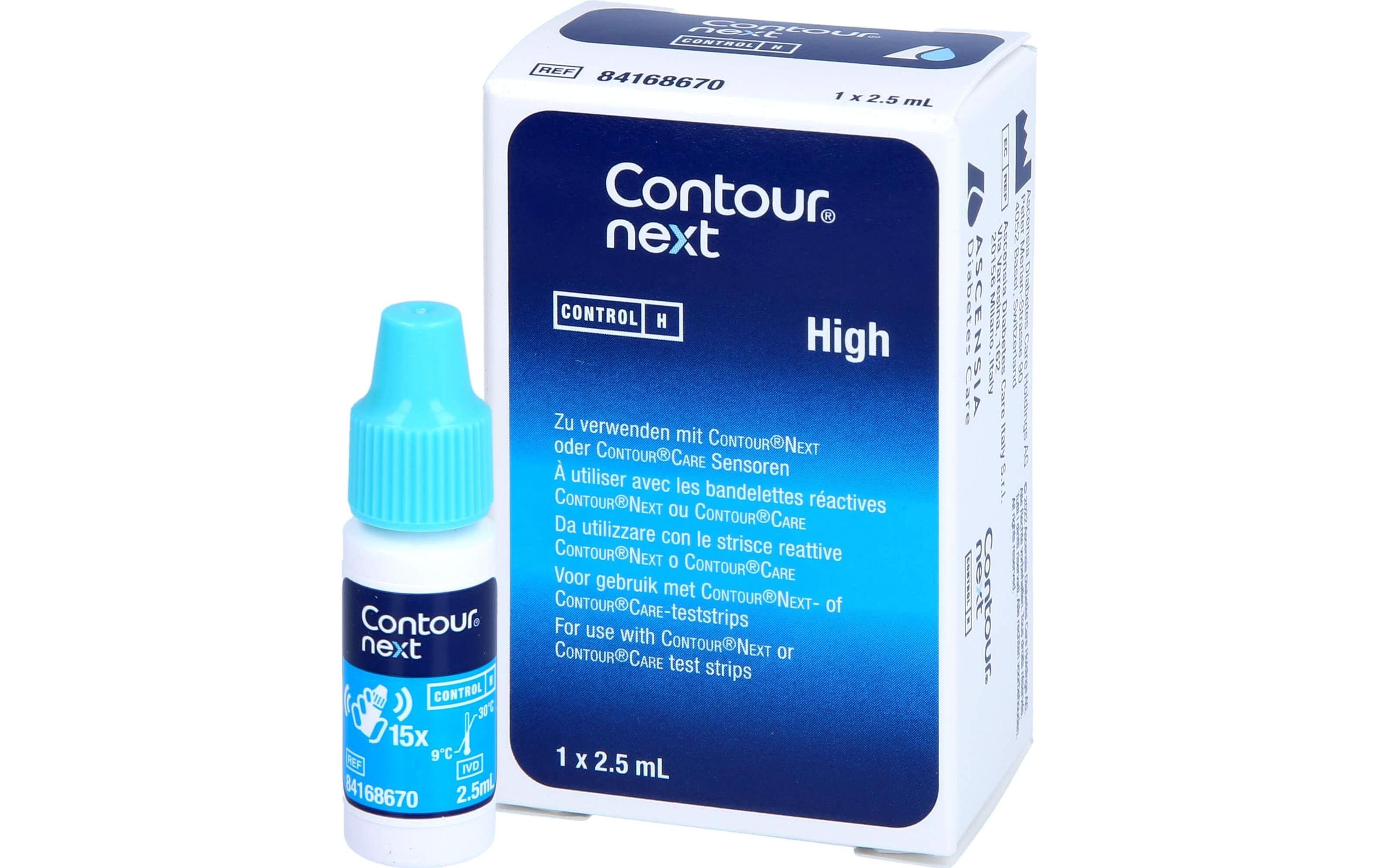 Contour next Kontroll-Lösung high 2.5 ml