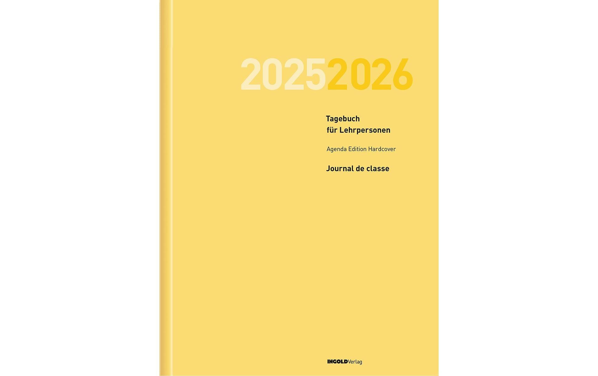 ingold-biwa Tagesagenda  Edition Hardcover 2025/2026, Gelb