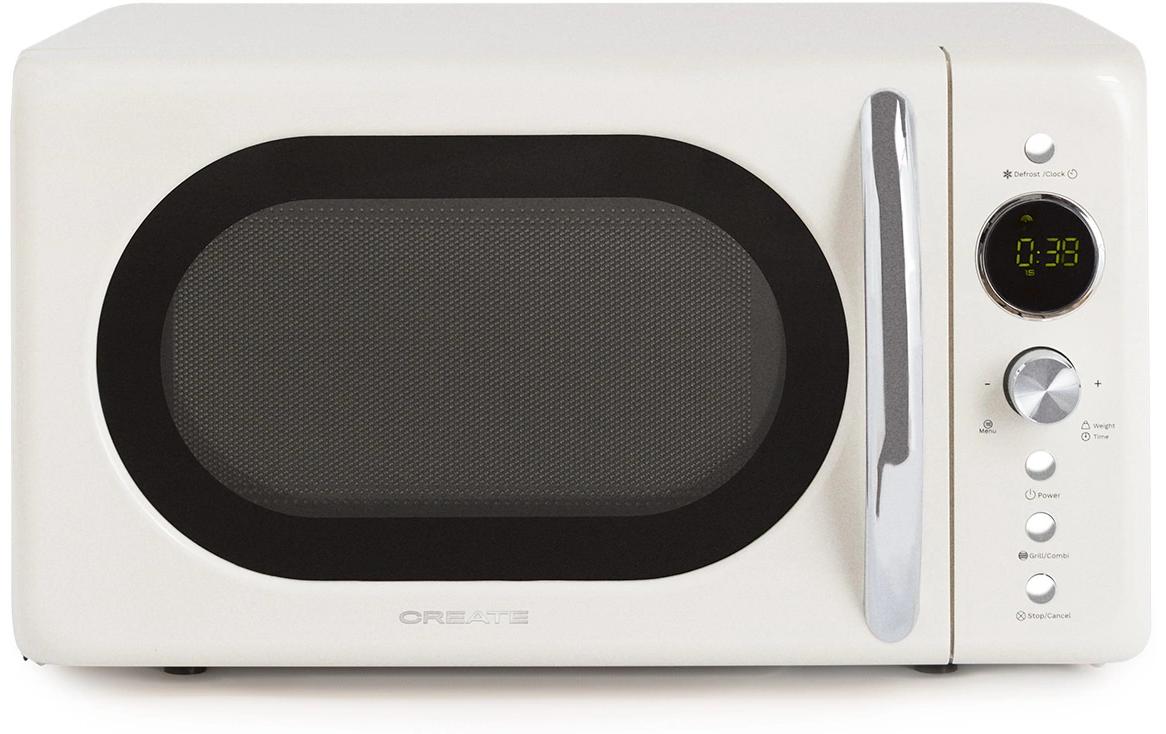 Create Mikrowelle Retro Wollweiss