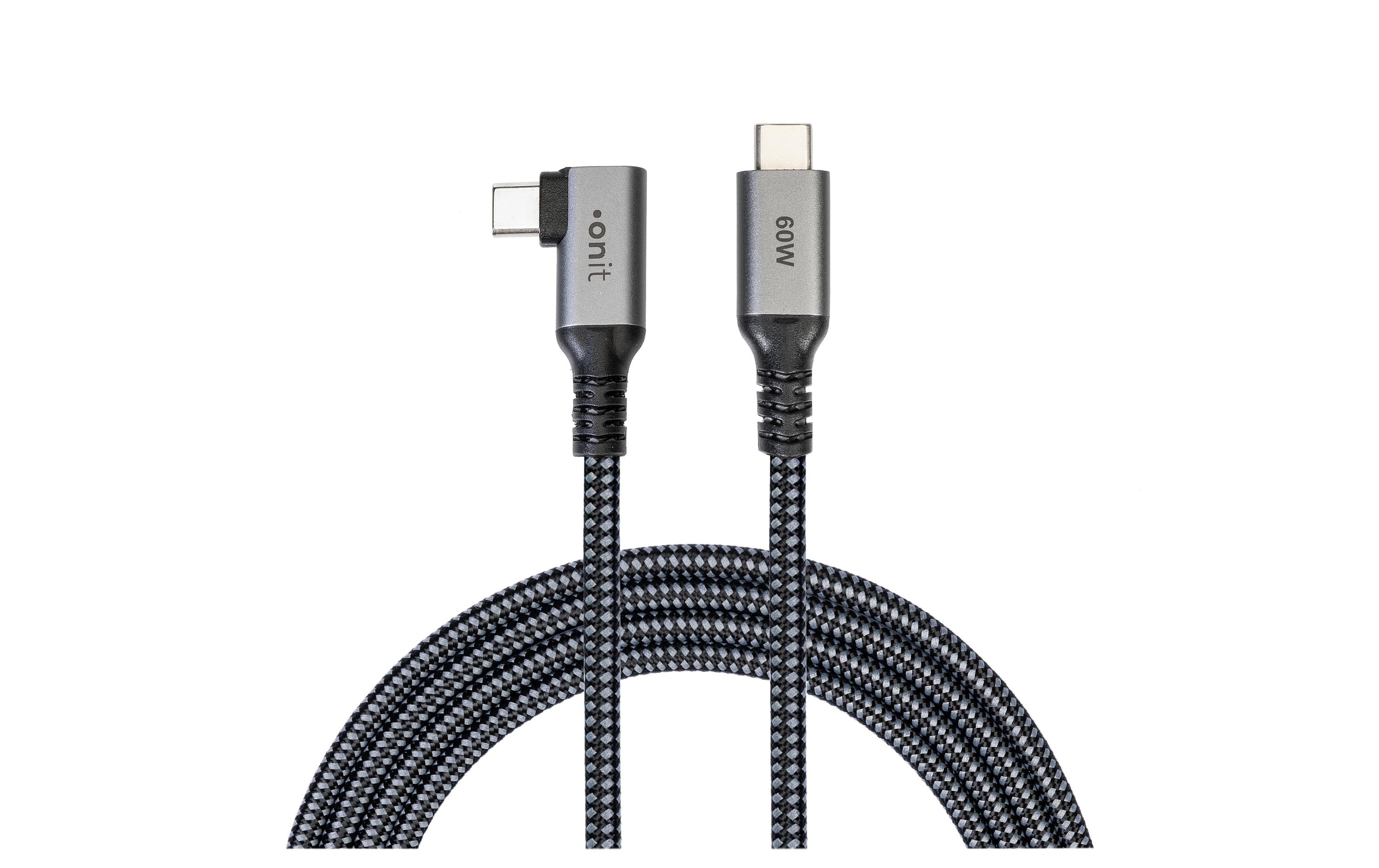 onit USB4-Kabel Pro USB C - USB C 5 m, Abgewinkelt