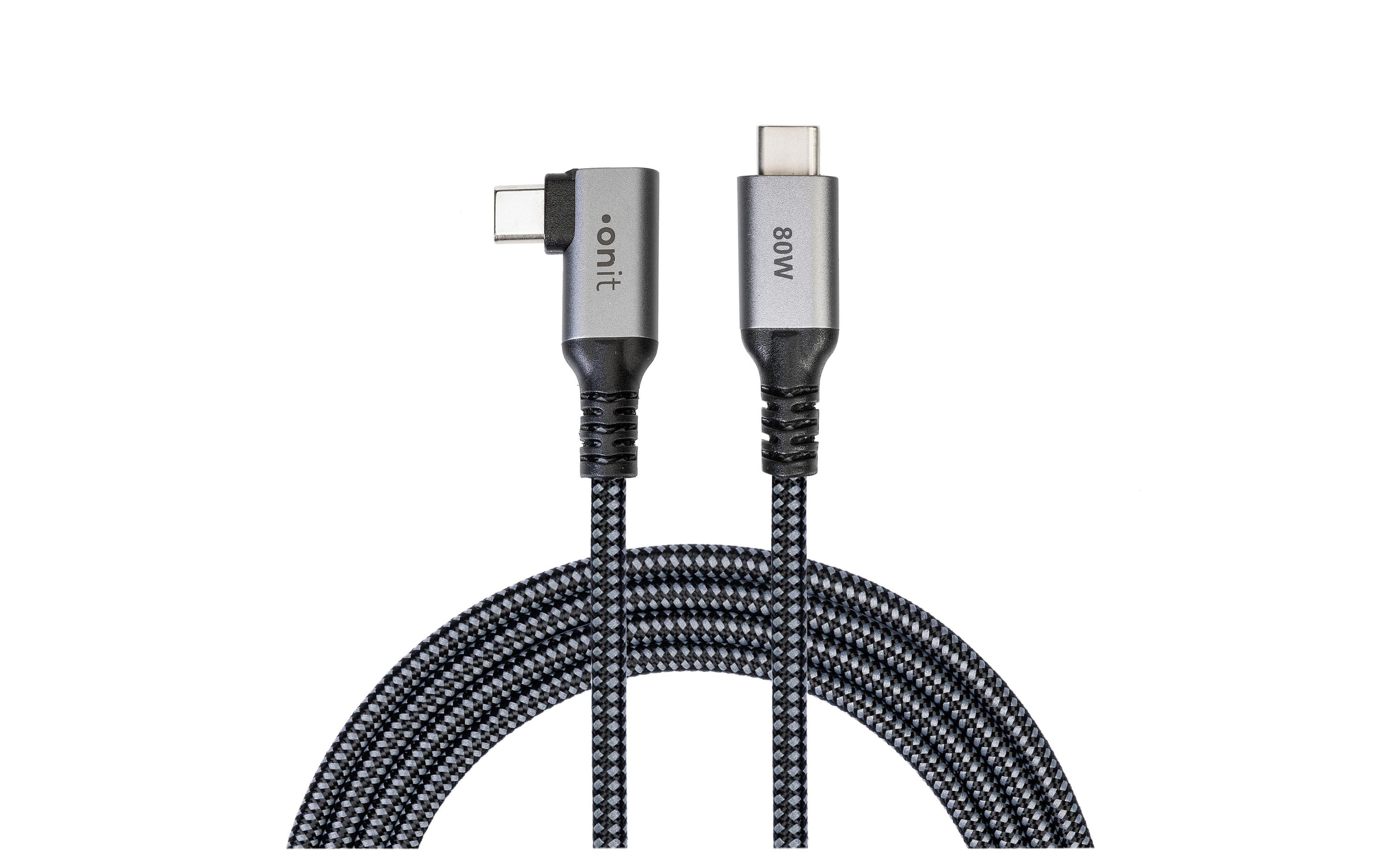 onit USB4-Kabel Pro USB C - USB C 3 m, Abgewinkelt