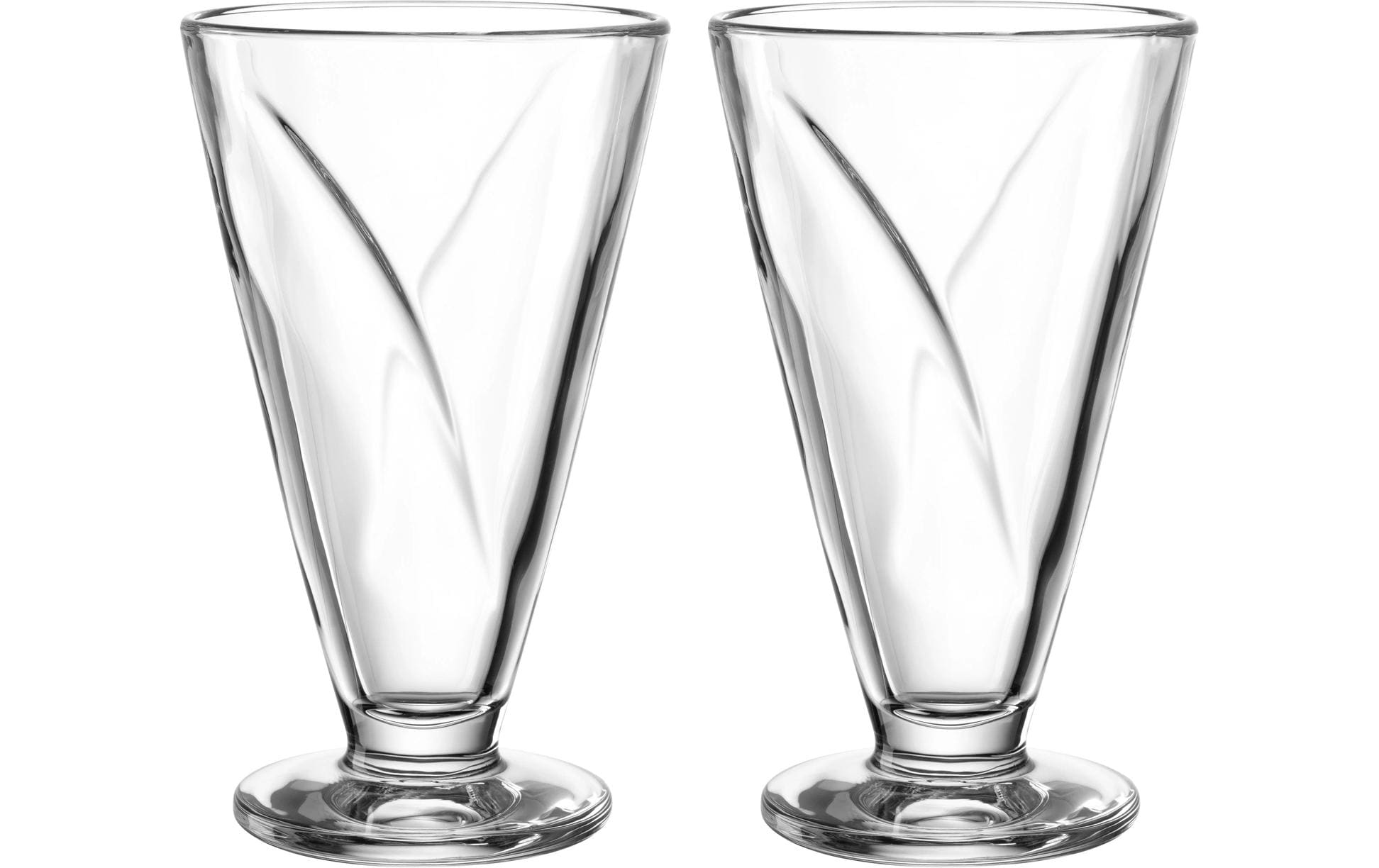 Leonardo Schale Cono 2 Stück, 360 ml, Transparent
