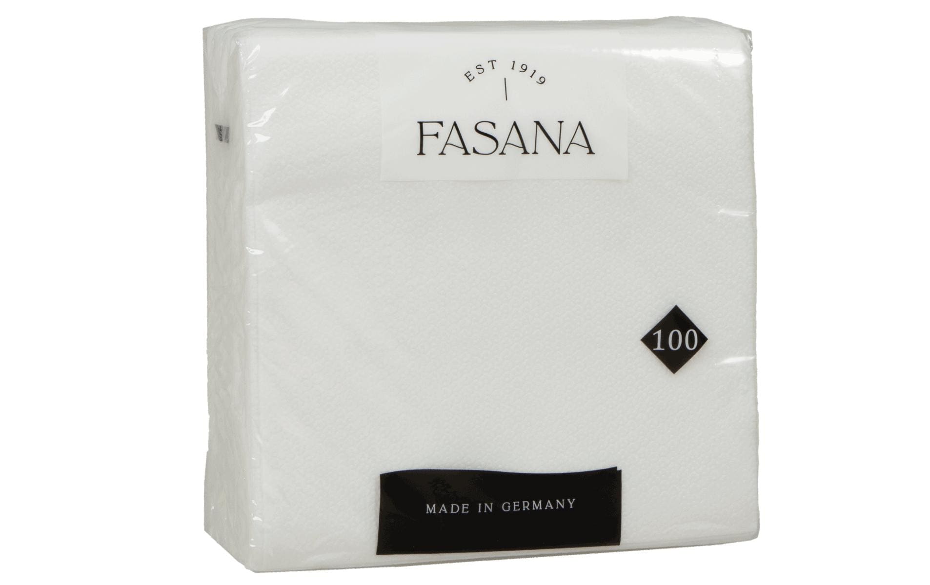 ELCO Papierservietten 33 cm x 33 cm, 100 Stück, Weiss