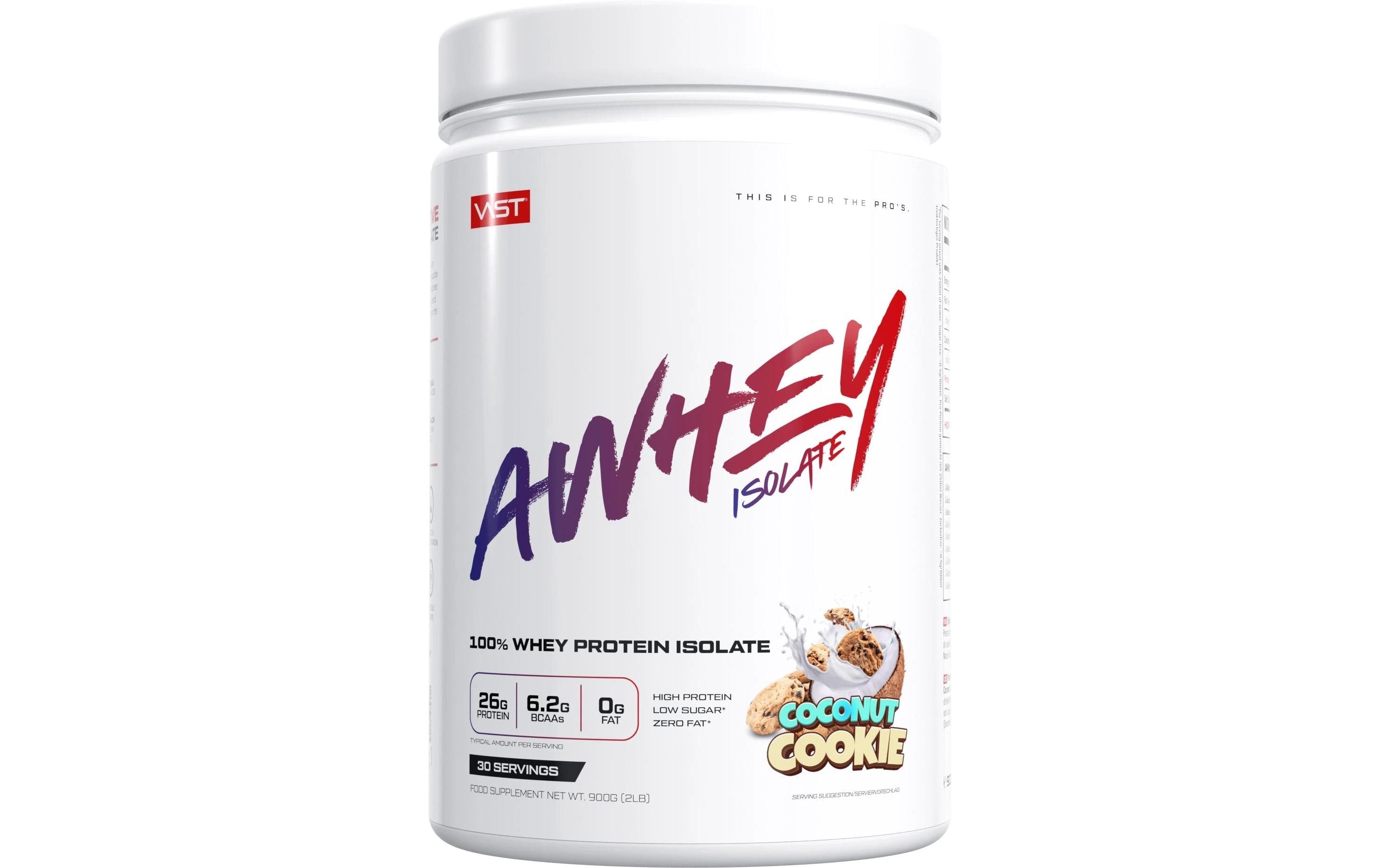 VAST Pulver AWhey Isolate Dose: 900g, Coconut Cookie