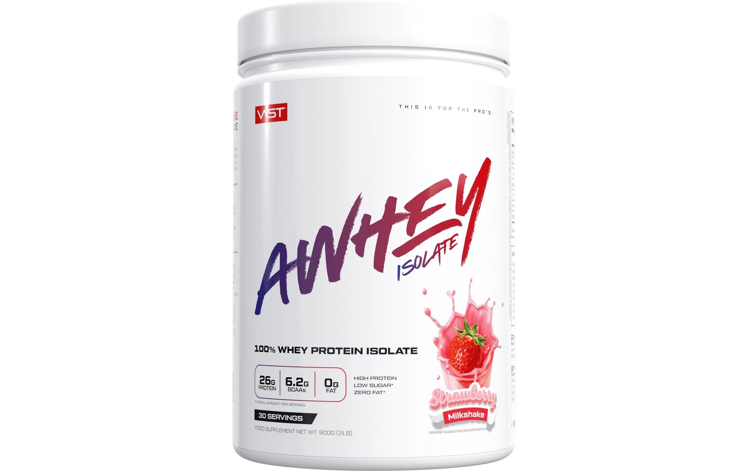 VAST Pulver AWhey Isolate Dose: 900g, Strawberry Milkshake