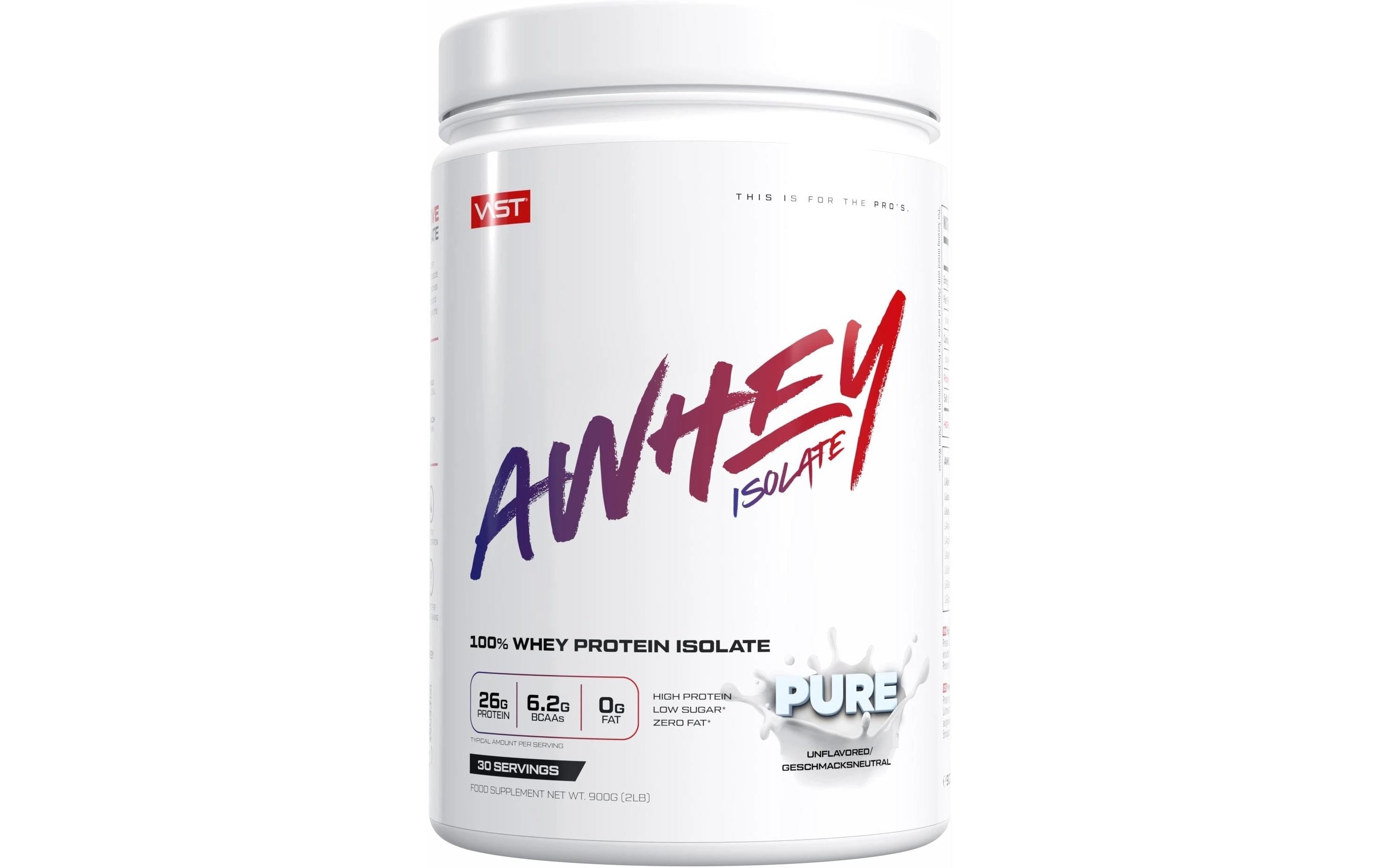 VAST Pulver AWhey Isolate Dose: 900g, Neutral