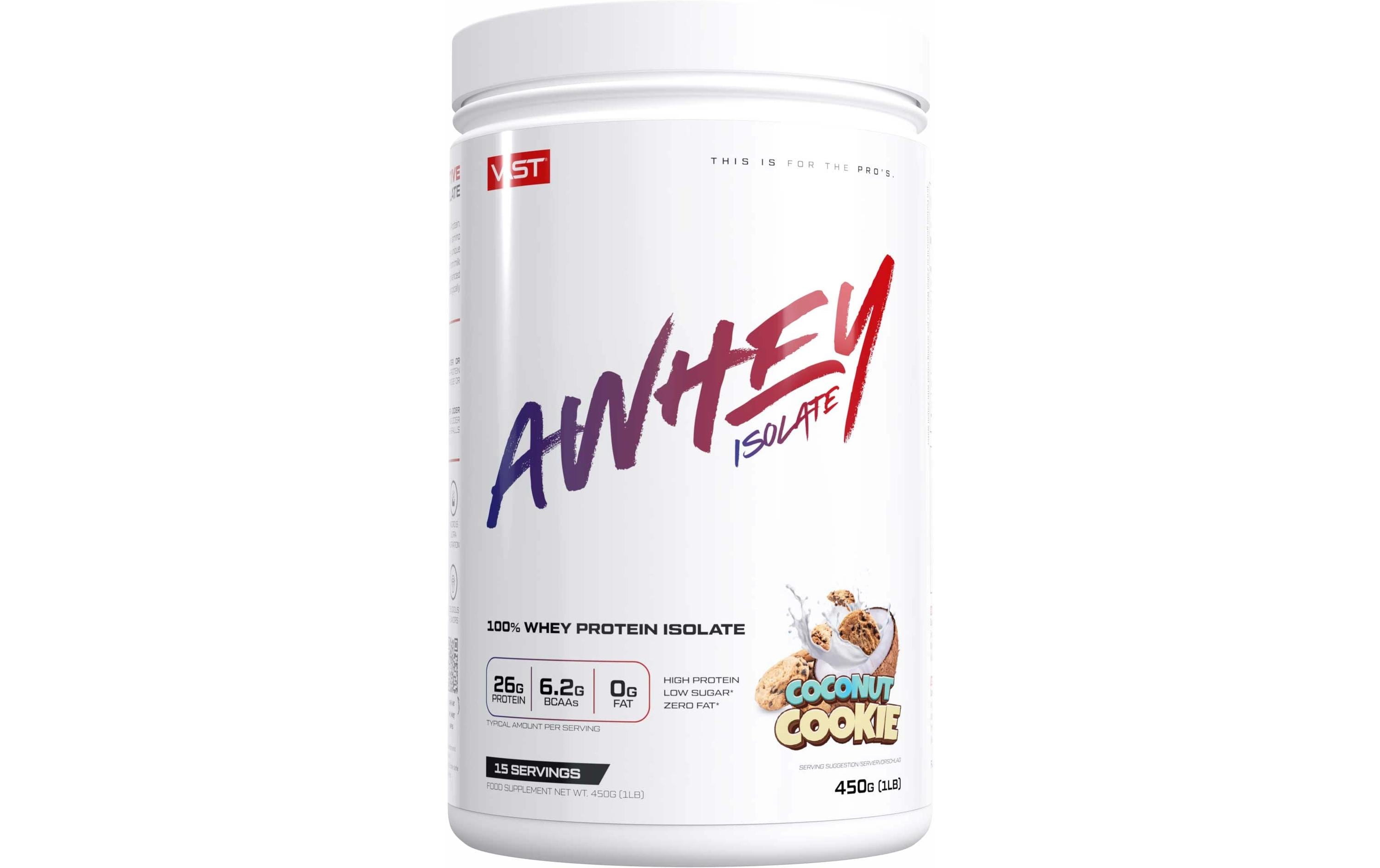 VAST Pulver AWhey Isolate Dose: 450g, Coconut Cookie