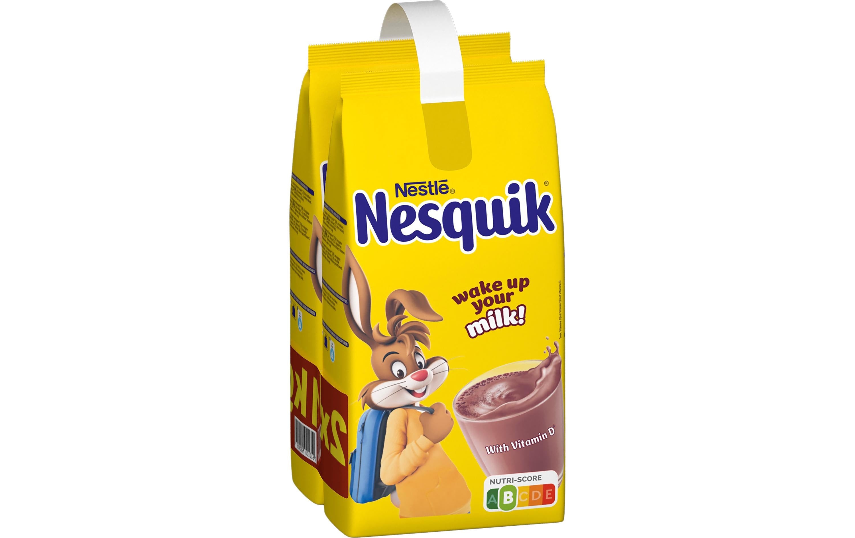 Nesquik Getränk Kakaopulver mit Vitaminen Refill-Beutel 2 x 1 kg