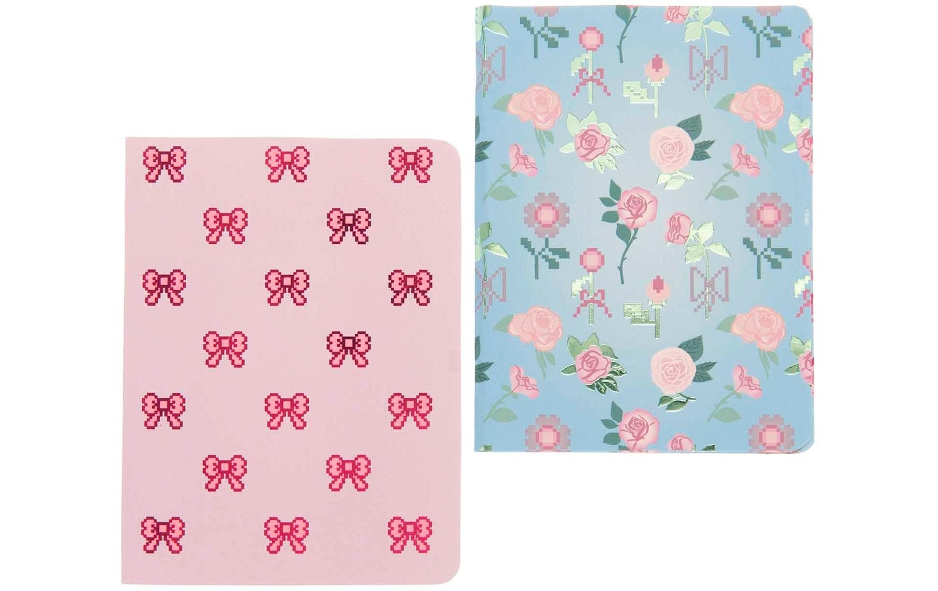 Rico Design Notizheft La Vie en Rose 2 x A6, Dot, Blau/Rosa