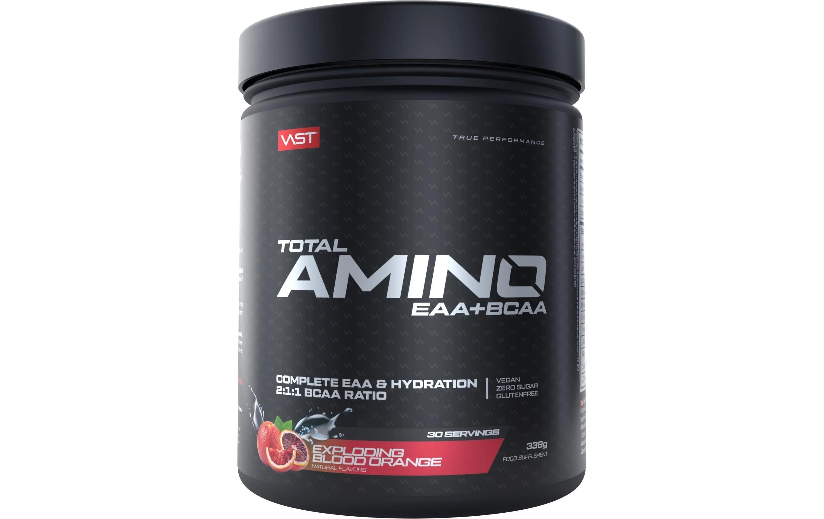 VAST Pulver Total Amino EAA+ Dose: 381g, Exploding Blood Orange
