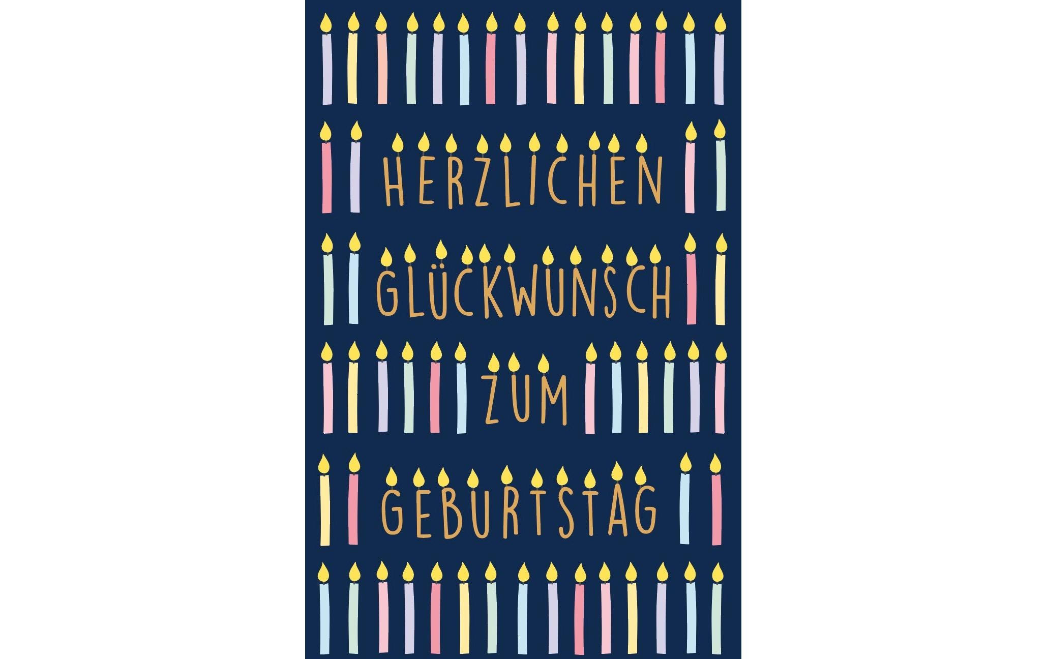 ABC Glückwunschkarte Geburtstag 12.5 x 17.6 cm