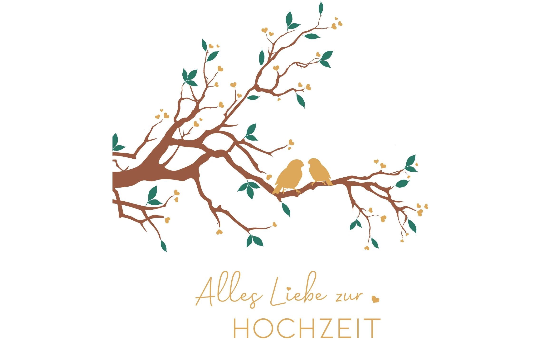 ABC Glückwunschkarte Hochzeit 12.5 x 17.6 cm