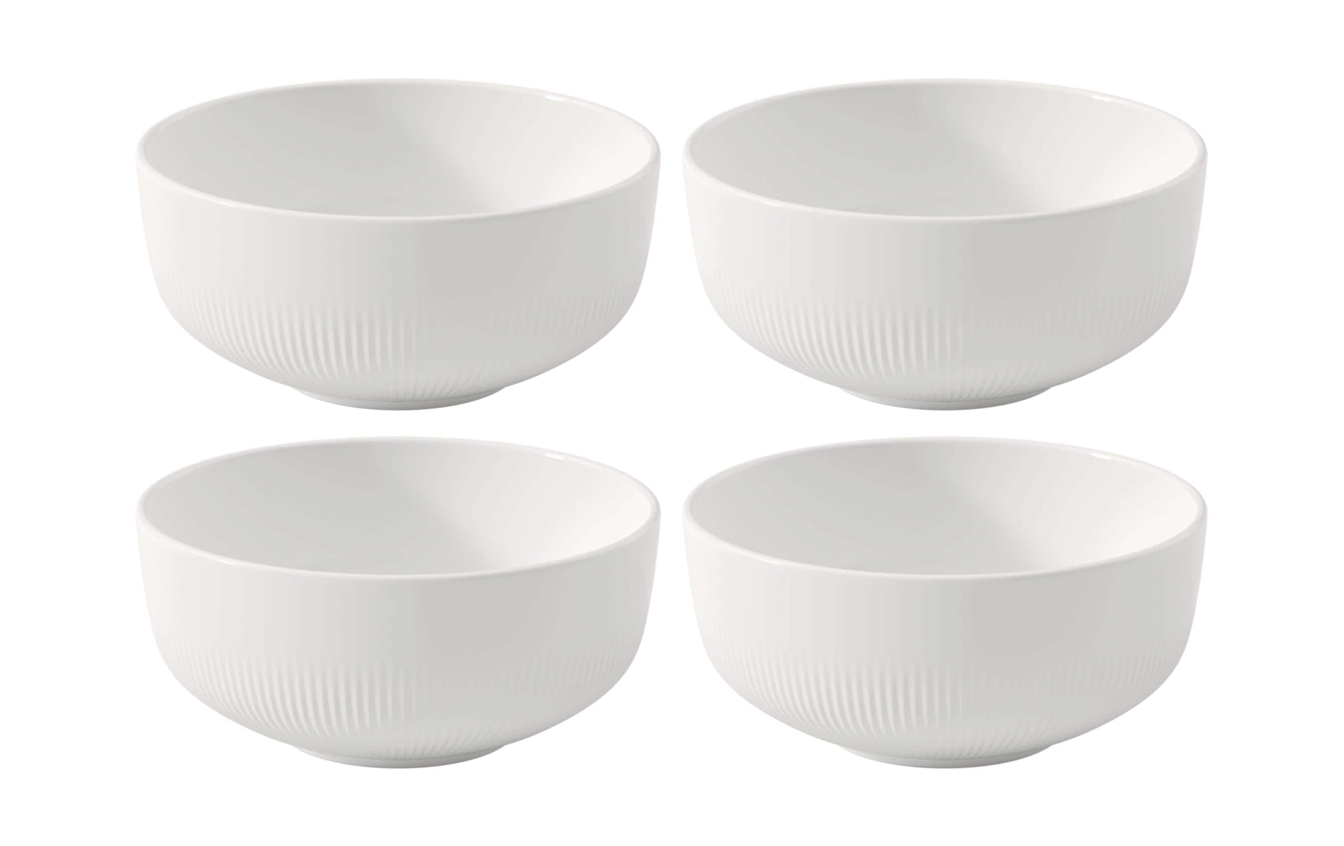 Villeroy & Boch Schüssel Afina Ø 15 cm, 4 Stück, Weiss