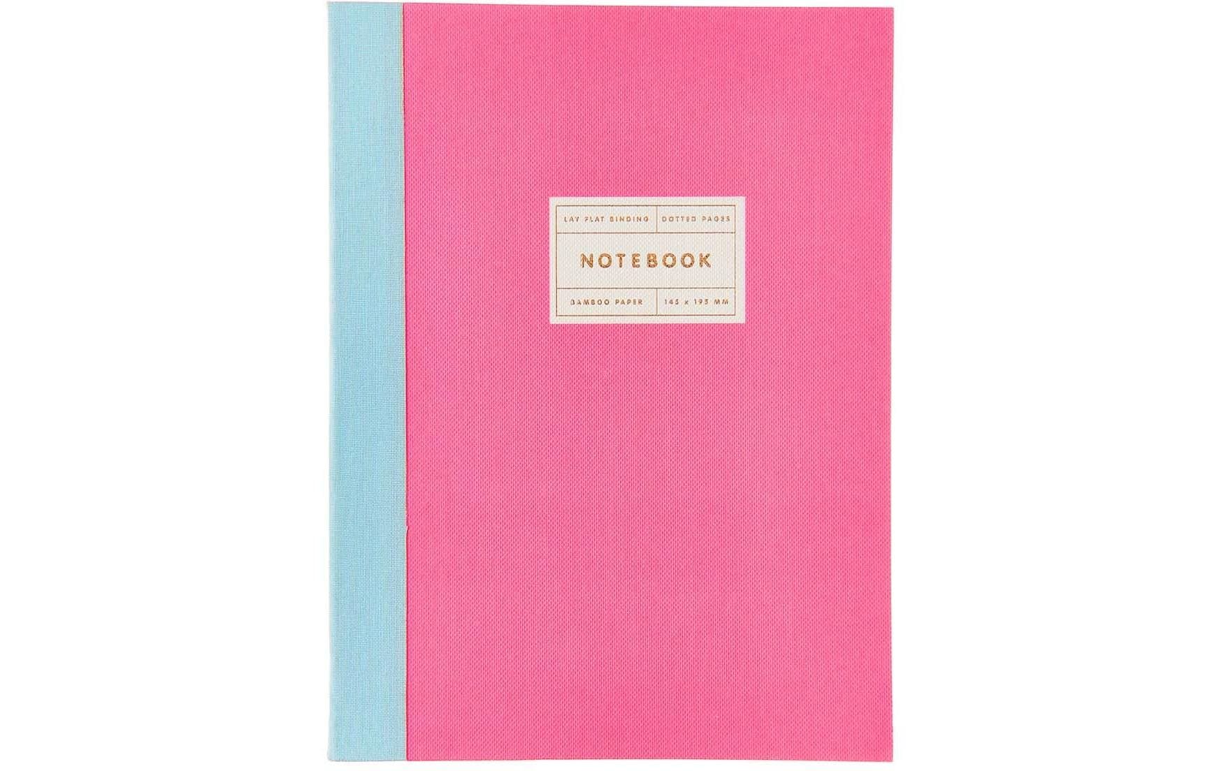 Rico Design Notizbuch S 14.5 x 19.5 cm, Dot, Neonpink