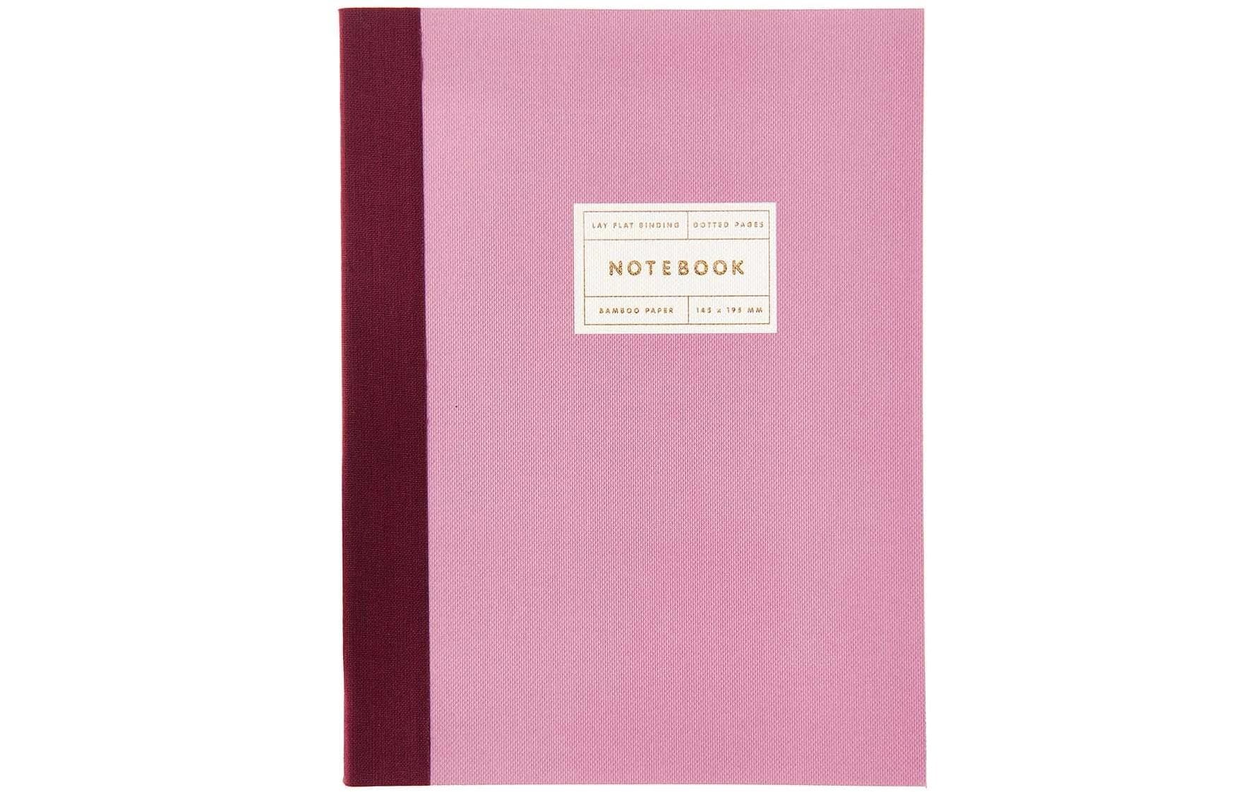 Rico Design Notizbuch S 14.5 x 19.5 cm, Dot, Berry