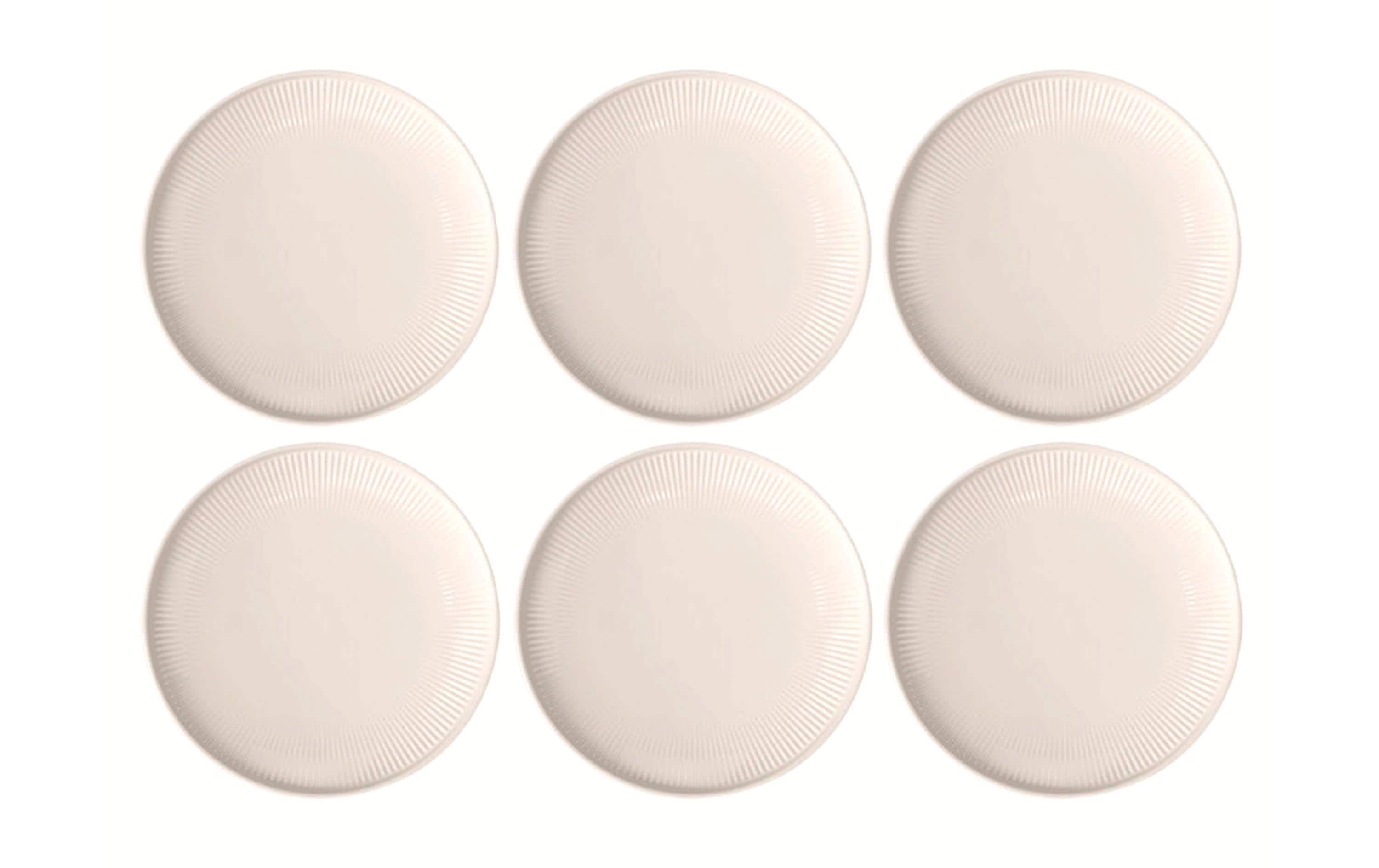Villeroy & Boch Speiseteller Afina Ø 27 cm, 6 Stück,Weiss