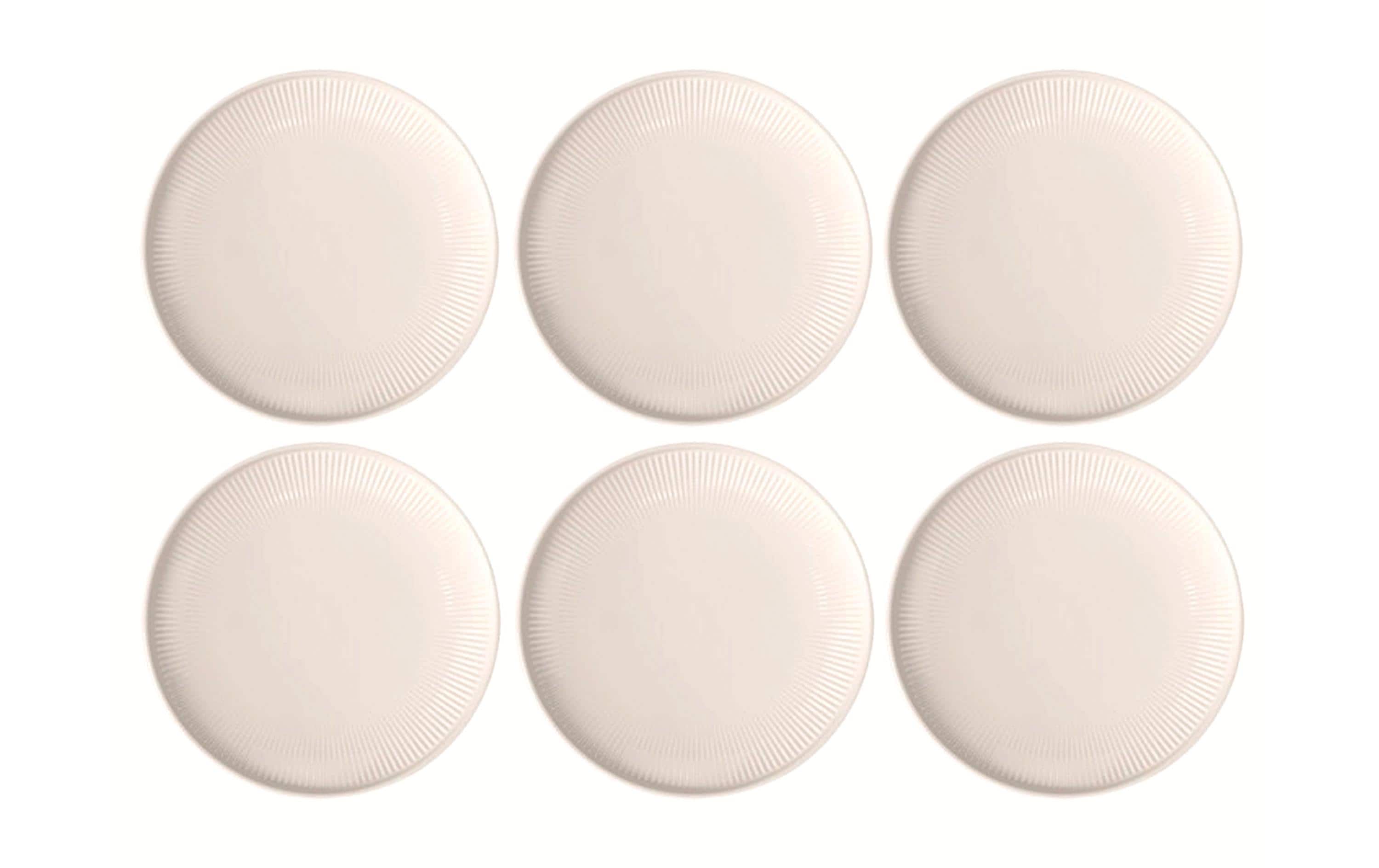 Villeroy & Boch Frühstücks- & Dessertteller Afina Ø 22 cm, 6 Stück,Weiss