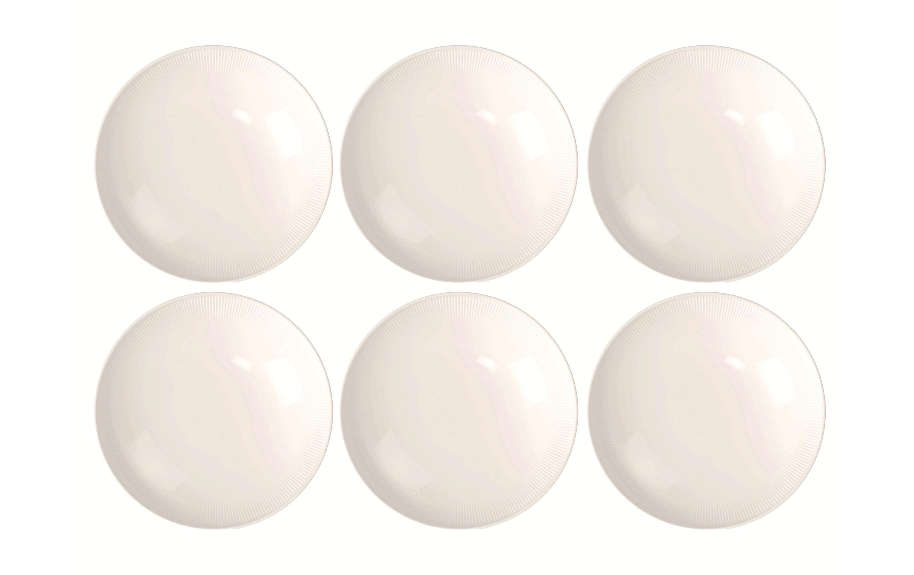 Villeroy & Boch Schale Afina Ø 25 cm, 6 Stück, Weiss