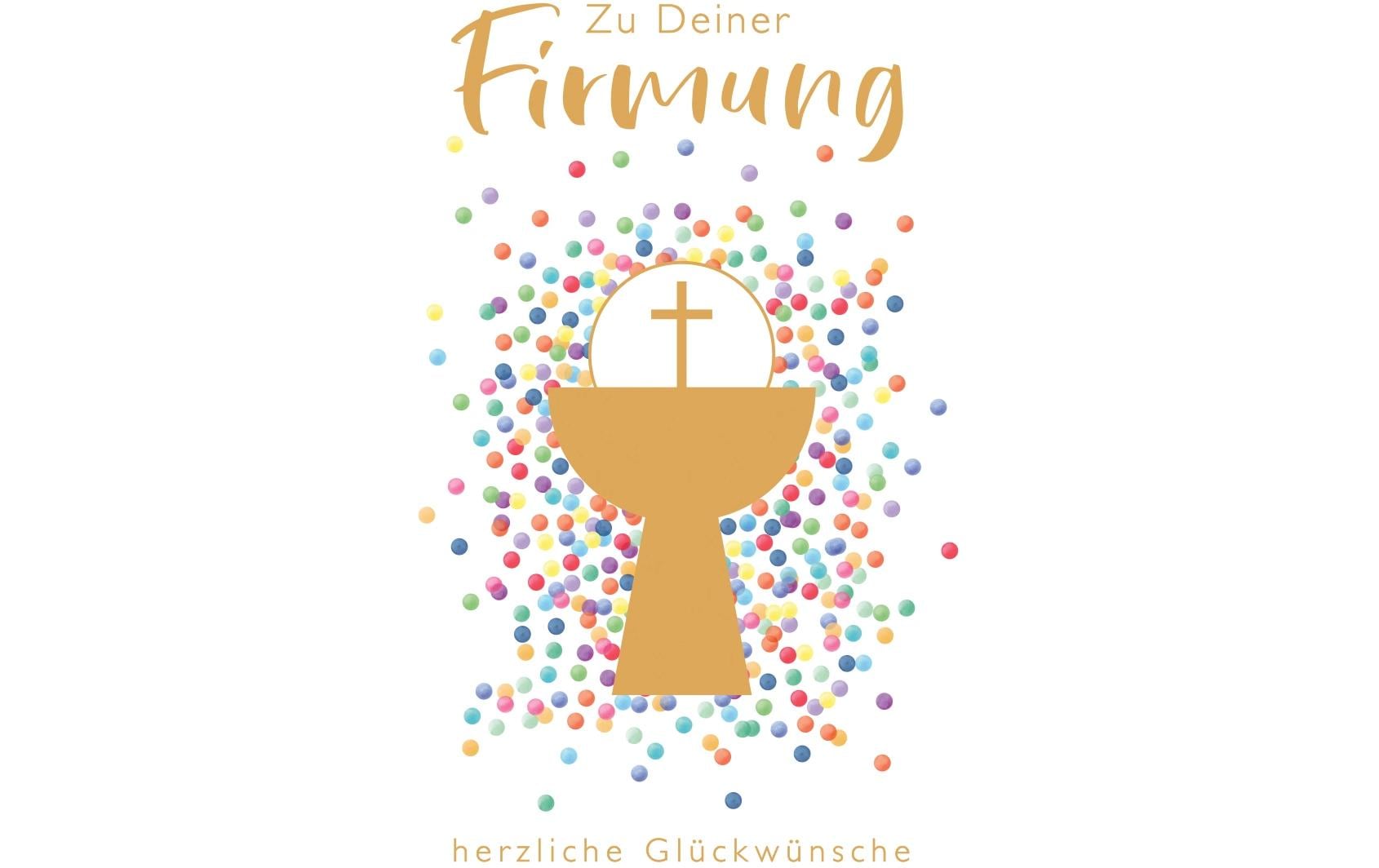 ABC Glückwunschkarte Firmung 12.5 x 17.6 cm