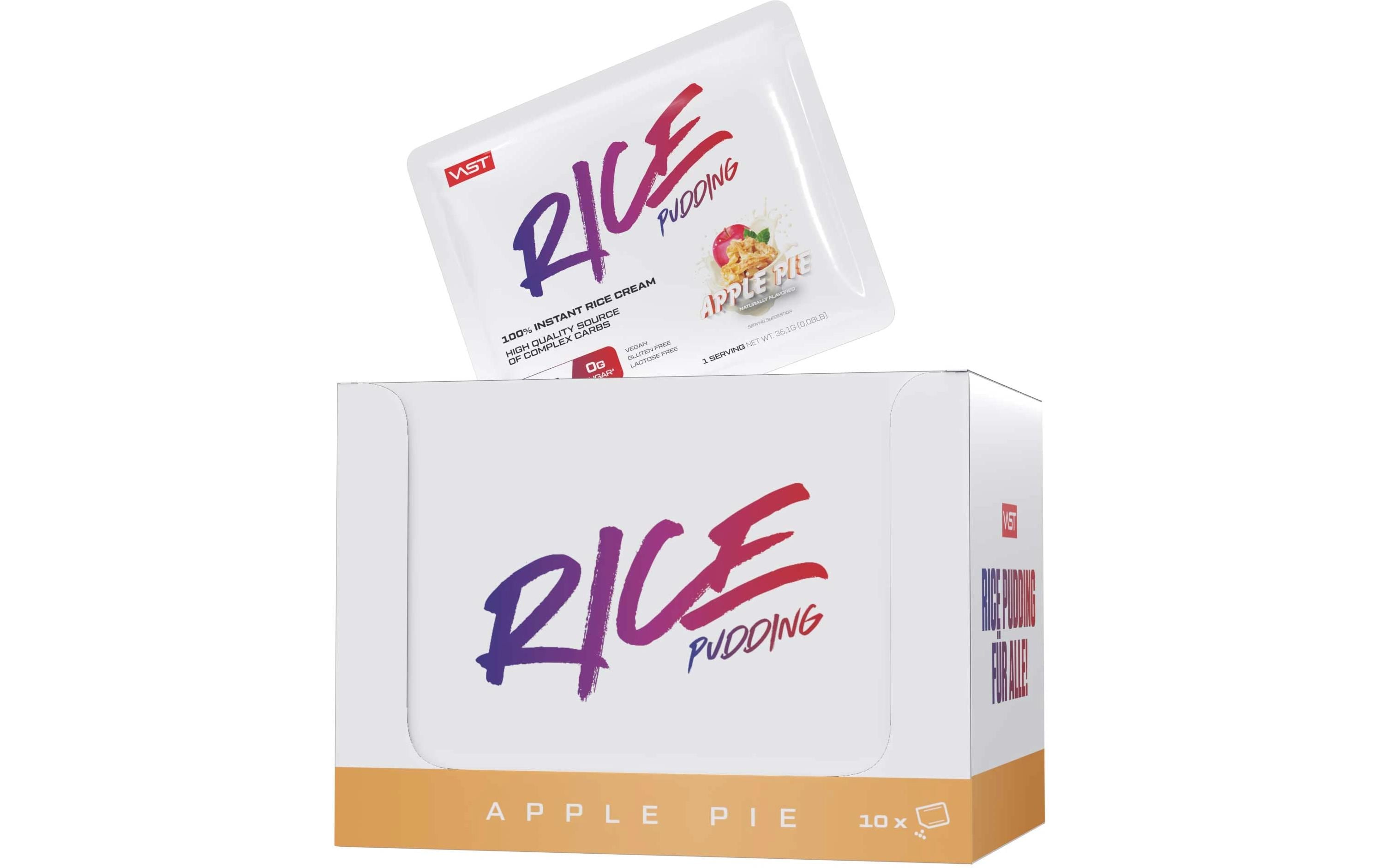 VAST Instant Rice Pudding Box 10x 36.1g Apple Pie
