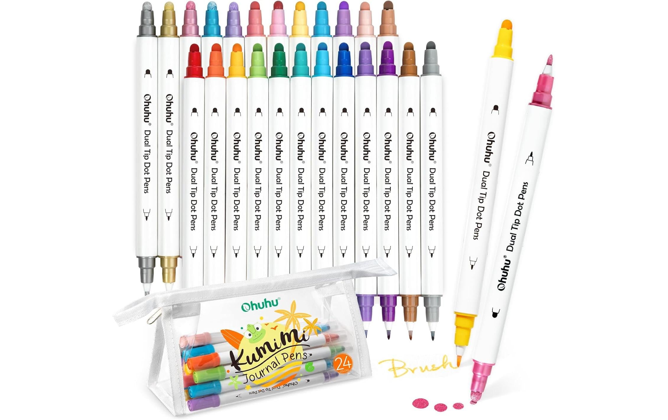 Ohuhu Permanent-Marker Kumimi Punktmarker für Kinder 24 Stück