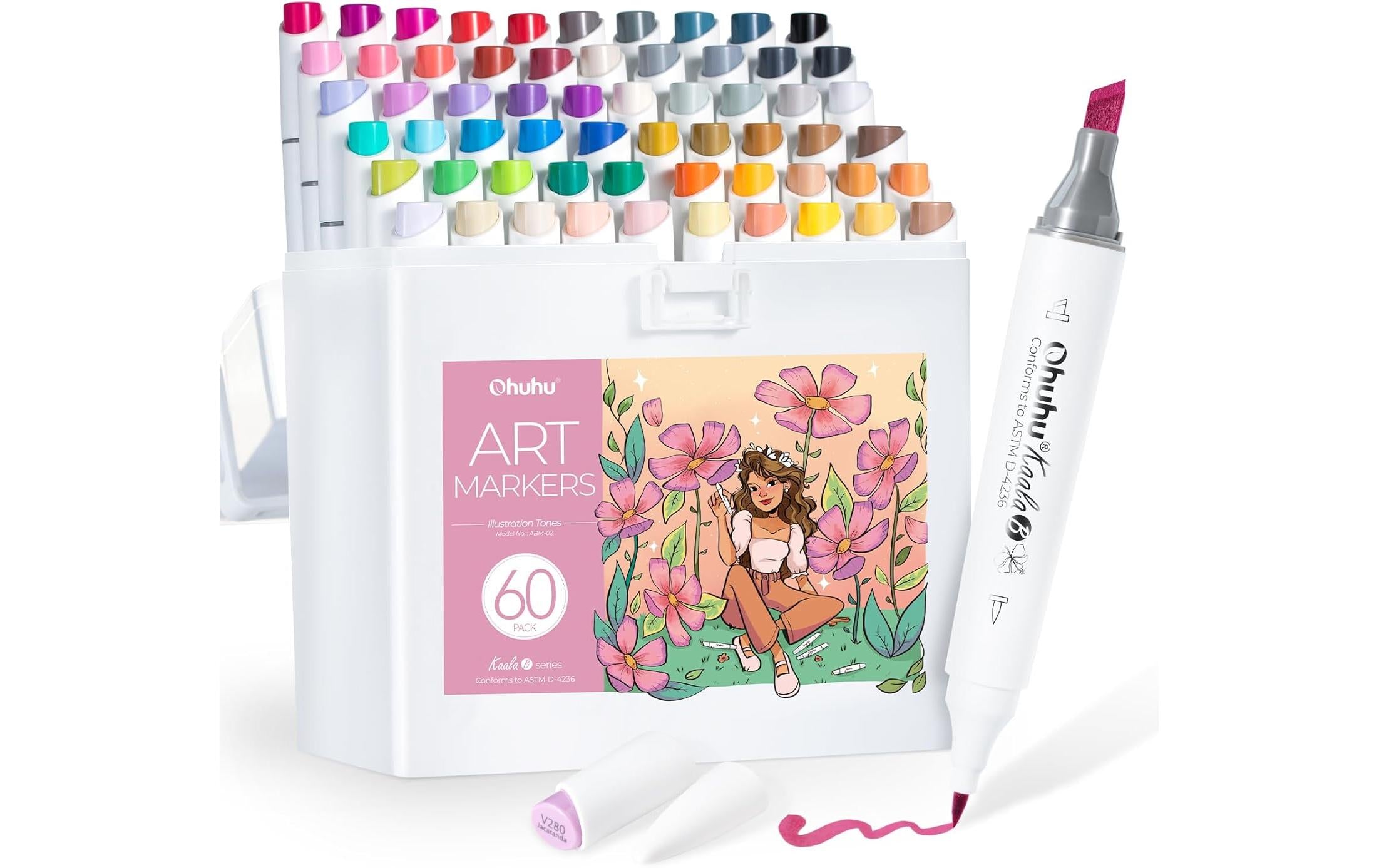 Ohuhu Permanent-Marker Kaala Kunstmarker 60 Stück