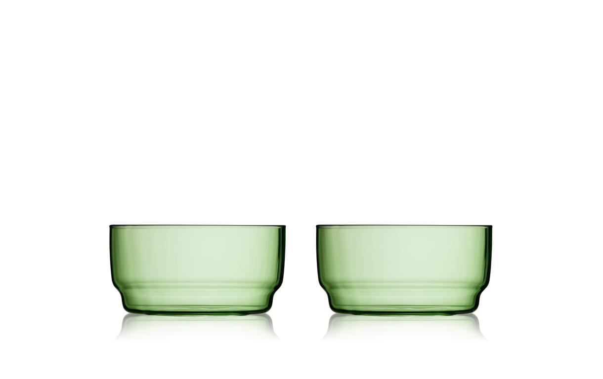 Lyngby Schale Torino Grün, 2 Stück, 12 cm