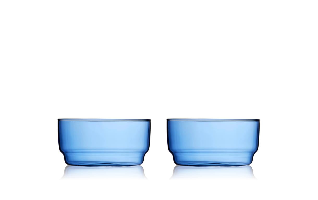 Lyngby Schale Torino Blau, 2 Stück, 12 cm