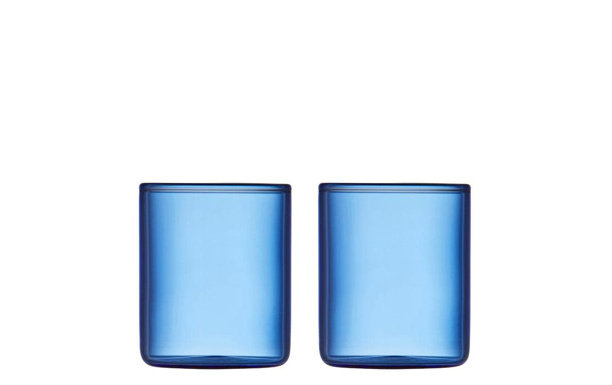 Lyngby Schnapsglas Torino Blau, 2 Stück, 5.5 cl