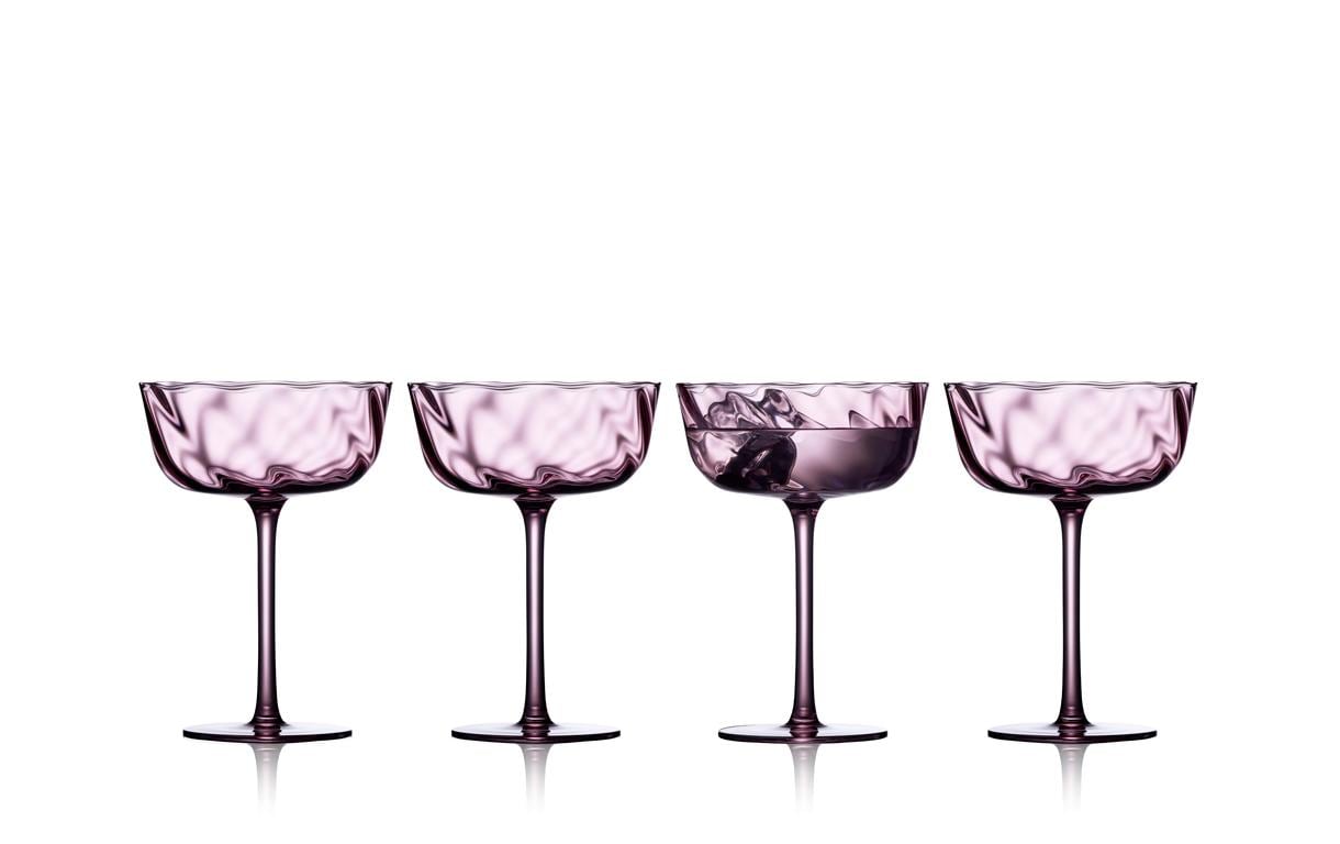 Lyngby Champagnerglas Vienna Lila, 4 Stück, 30 cl