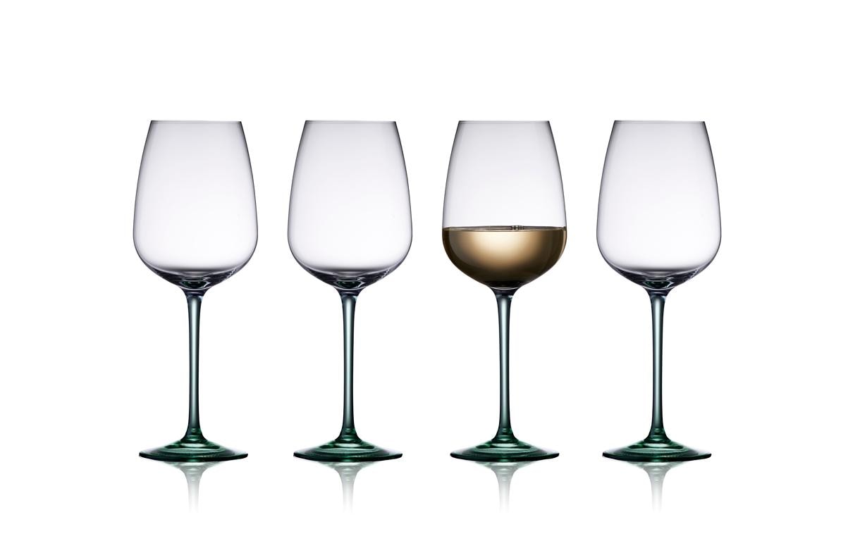 Lyngby Weingläser-Set Vienna Grün, 4 Stück, 53 cl