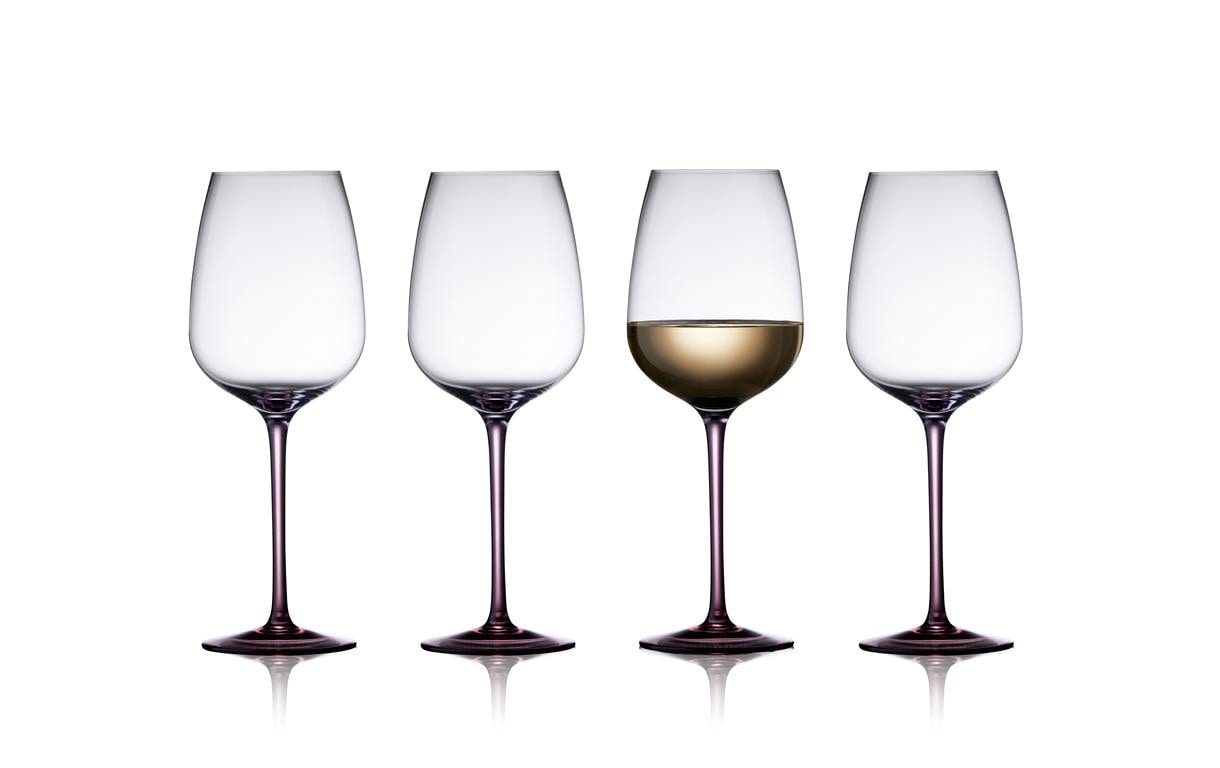 Lyngby Weingläser-Set Vienna Lila, 4 Stück, 53 cl