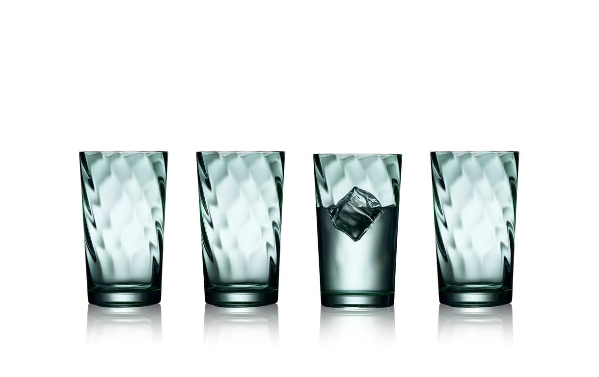 Lyngby Longdrinkglas Vienna Grün, 4 Stück, 45 cl