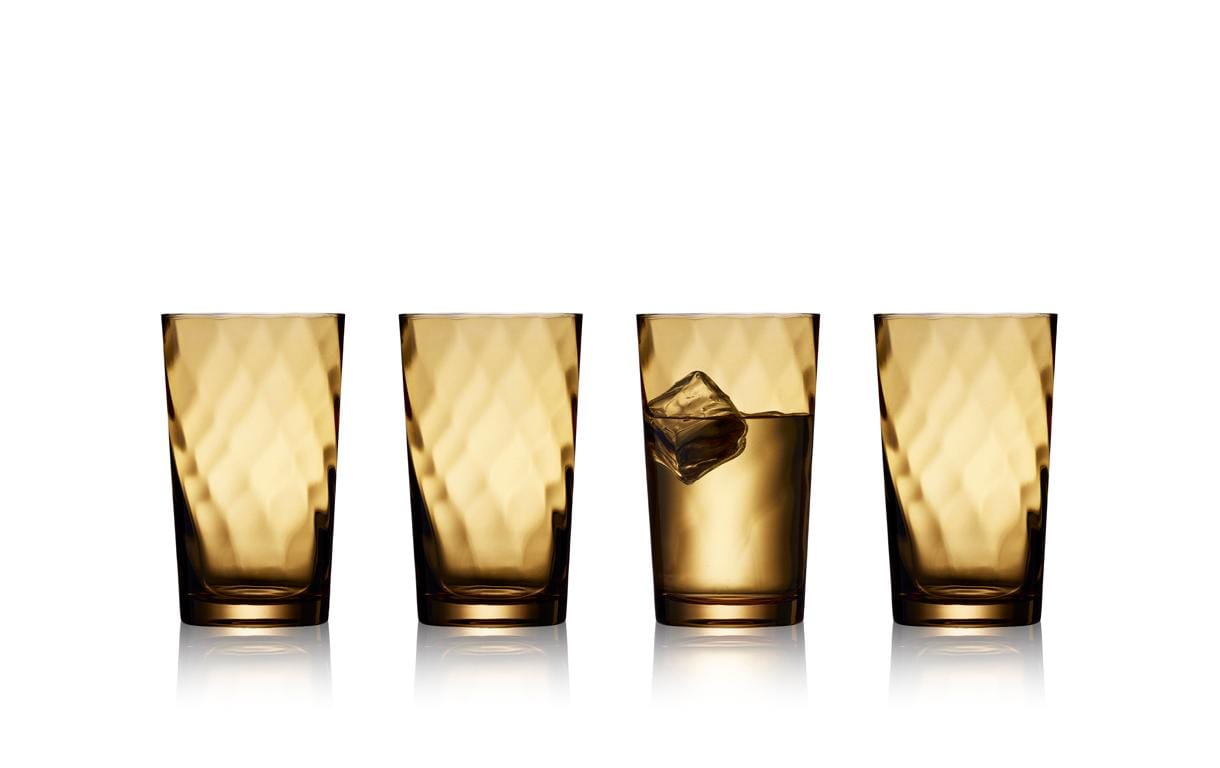 Lyngby Longdrinkglas Vienna Braun, 4 Stück, 45 cl