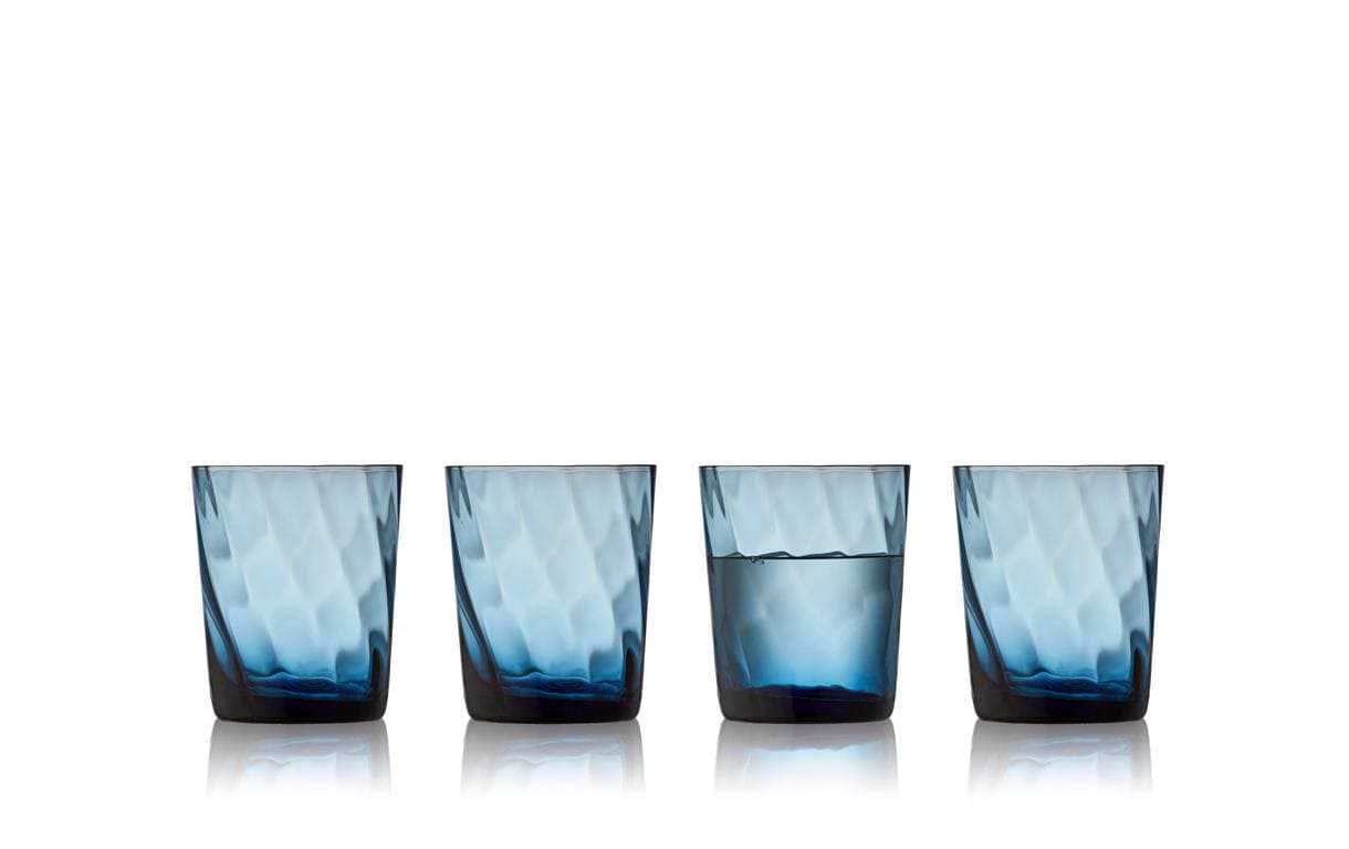 Lyngby Trinkglas Vienna Blau, 4 Stück, 30 cl