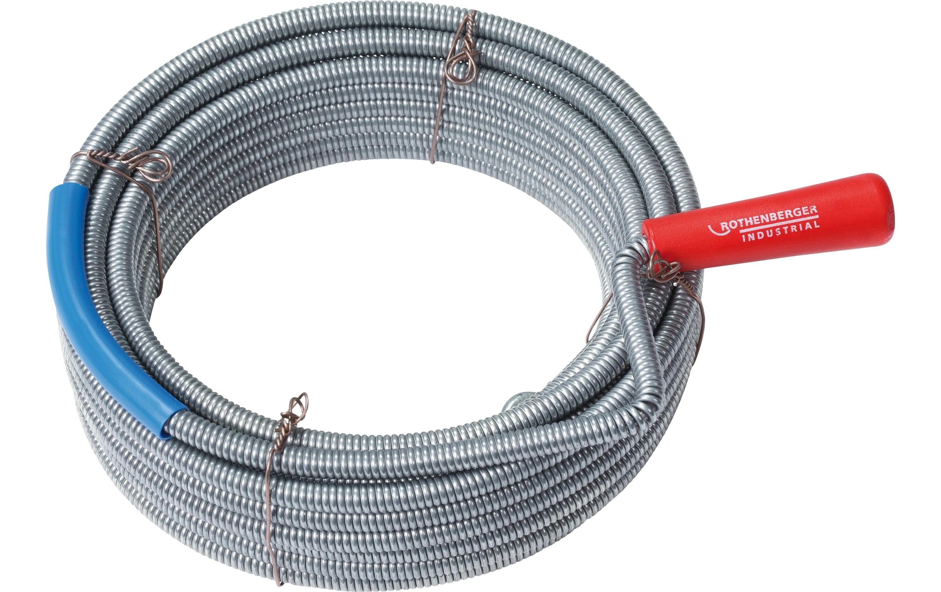 Rothenberger Rohrreinigungsspirale mit Kralle 10 m x 9 mm