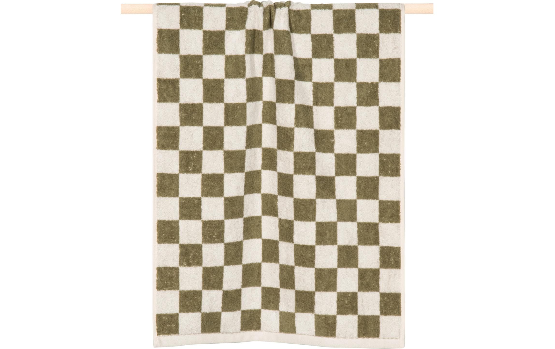 pad Handtuch Chess 50 x 100 cm, Olive