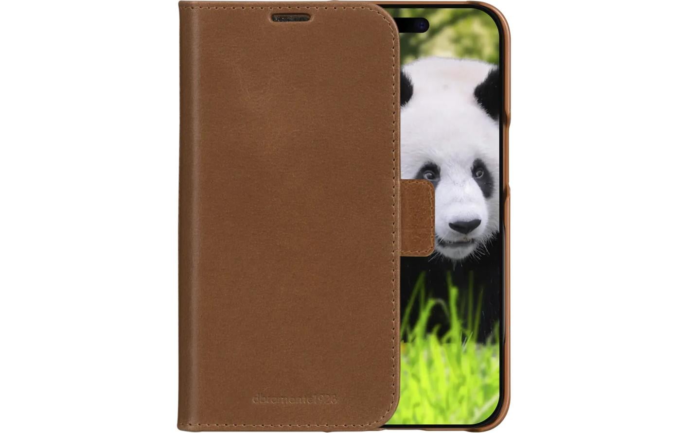 dbramante1928 Book Cover Lynge iPhone 16e Tan