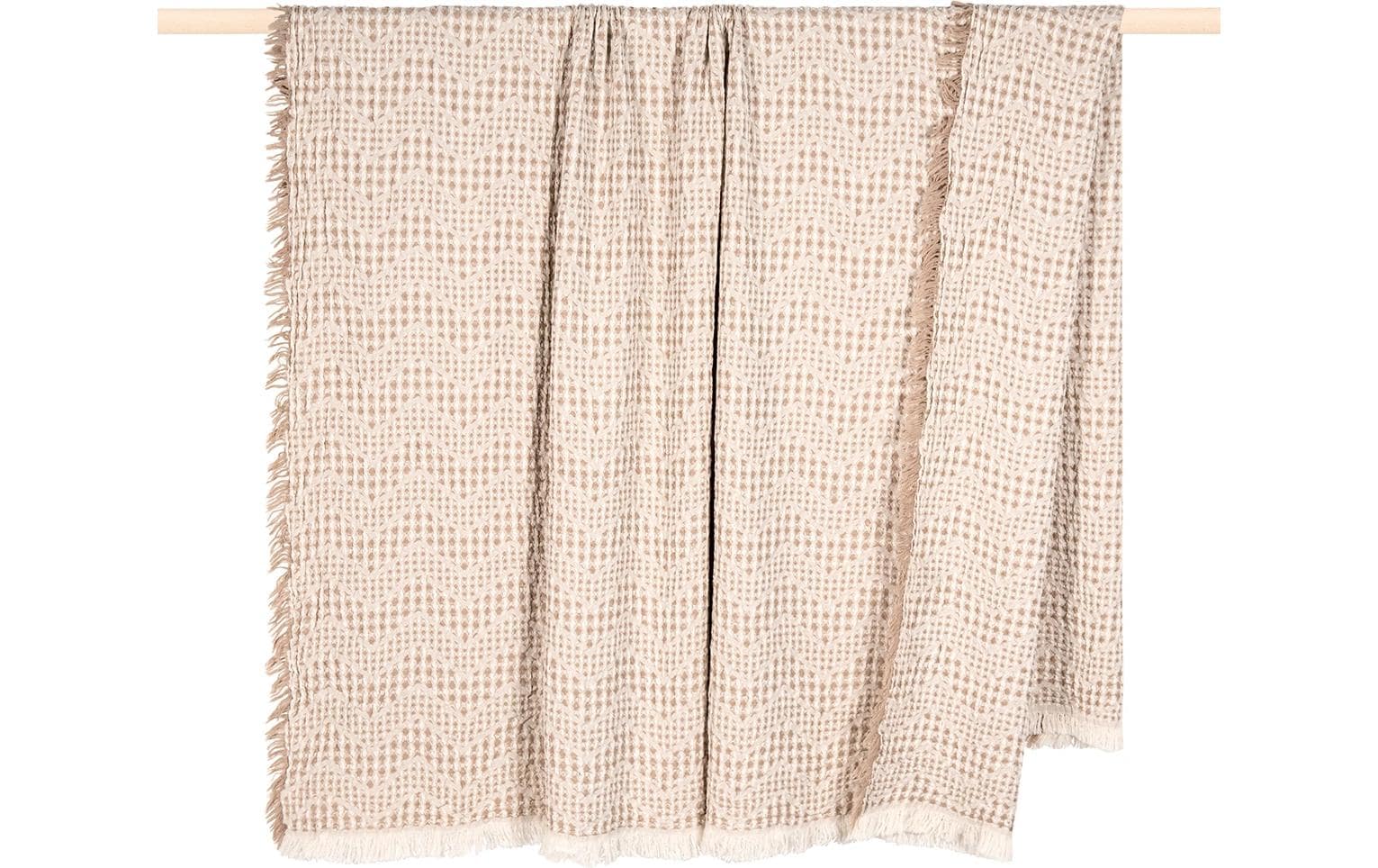 pad Decke Waffle 130 x 170 cm, Sand