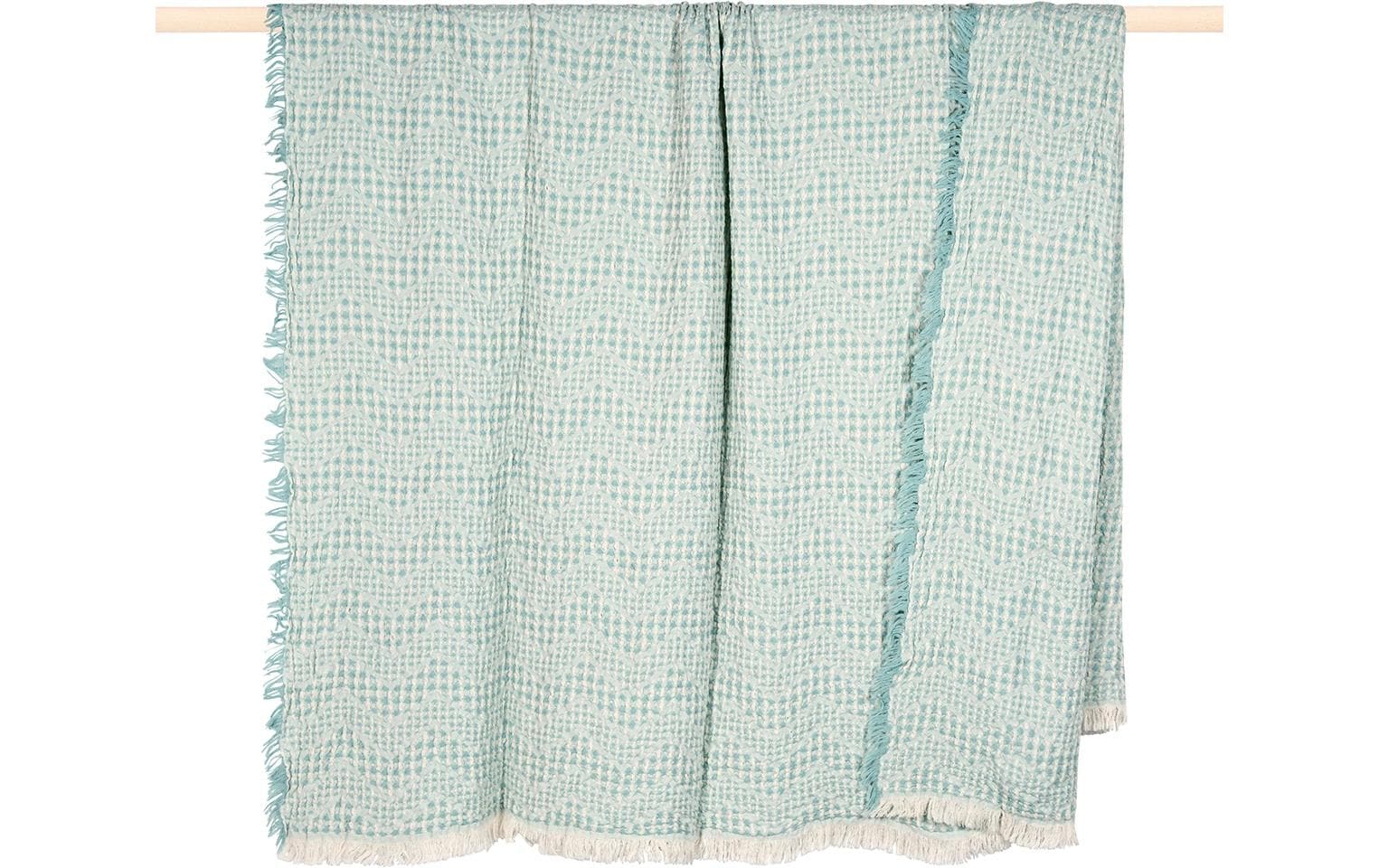 pad Decke Waffle 130 x 170 cm, Blau