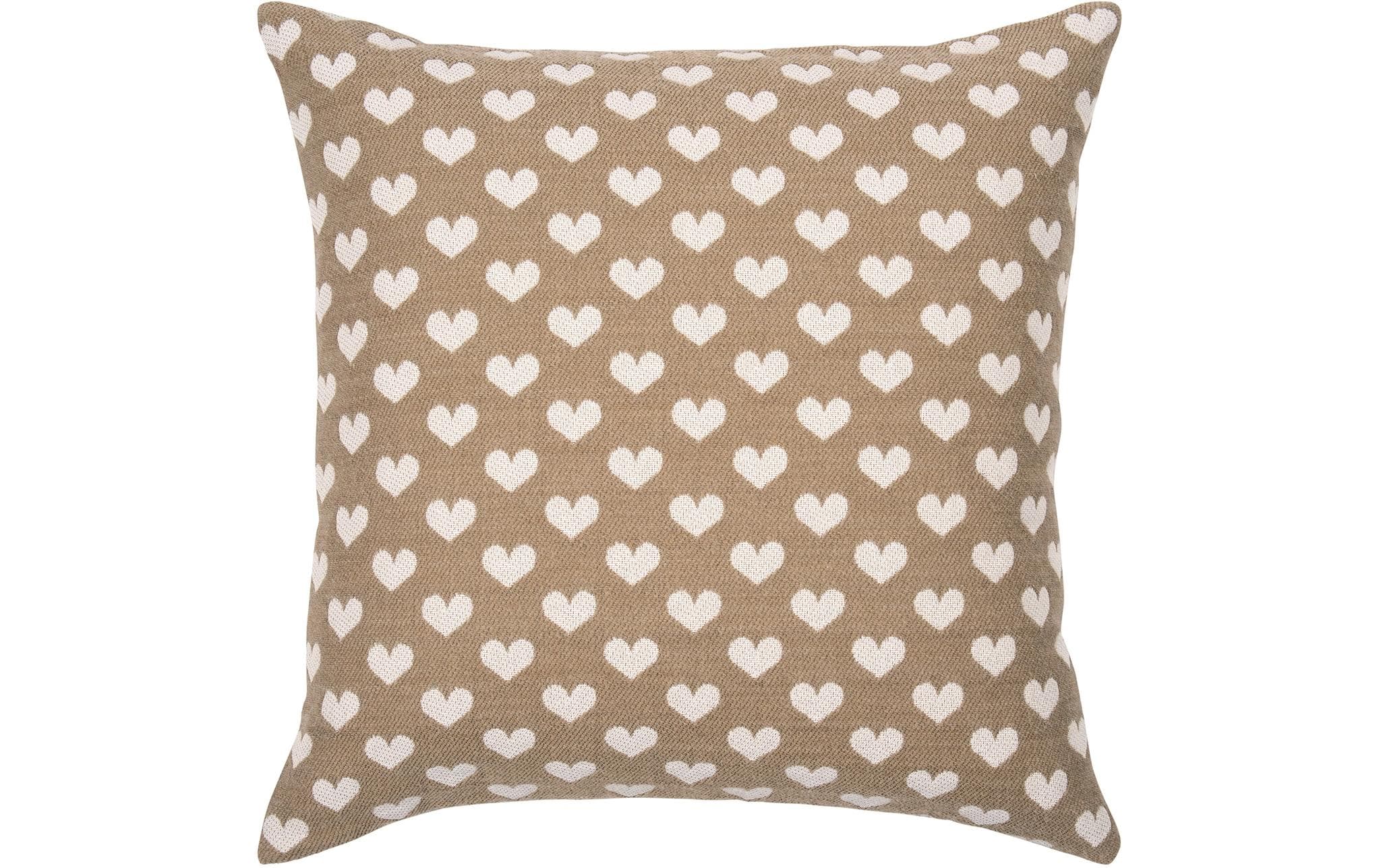 pad Kissenbezug Heart 45 x 45 cm, Sand