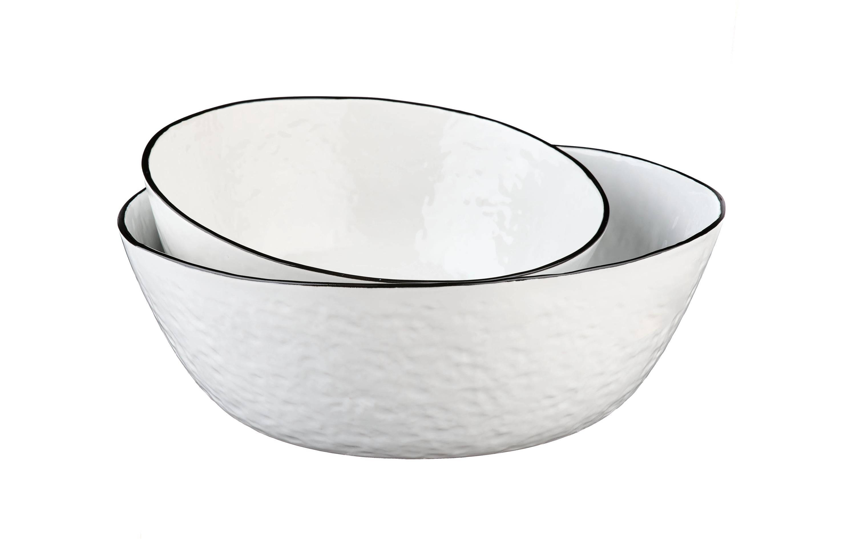 Björn Salatschale Pure Ø 24 cm + Ø 30 cm 1 Stück, Weiss