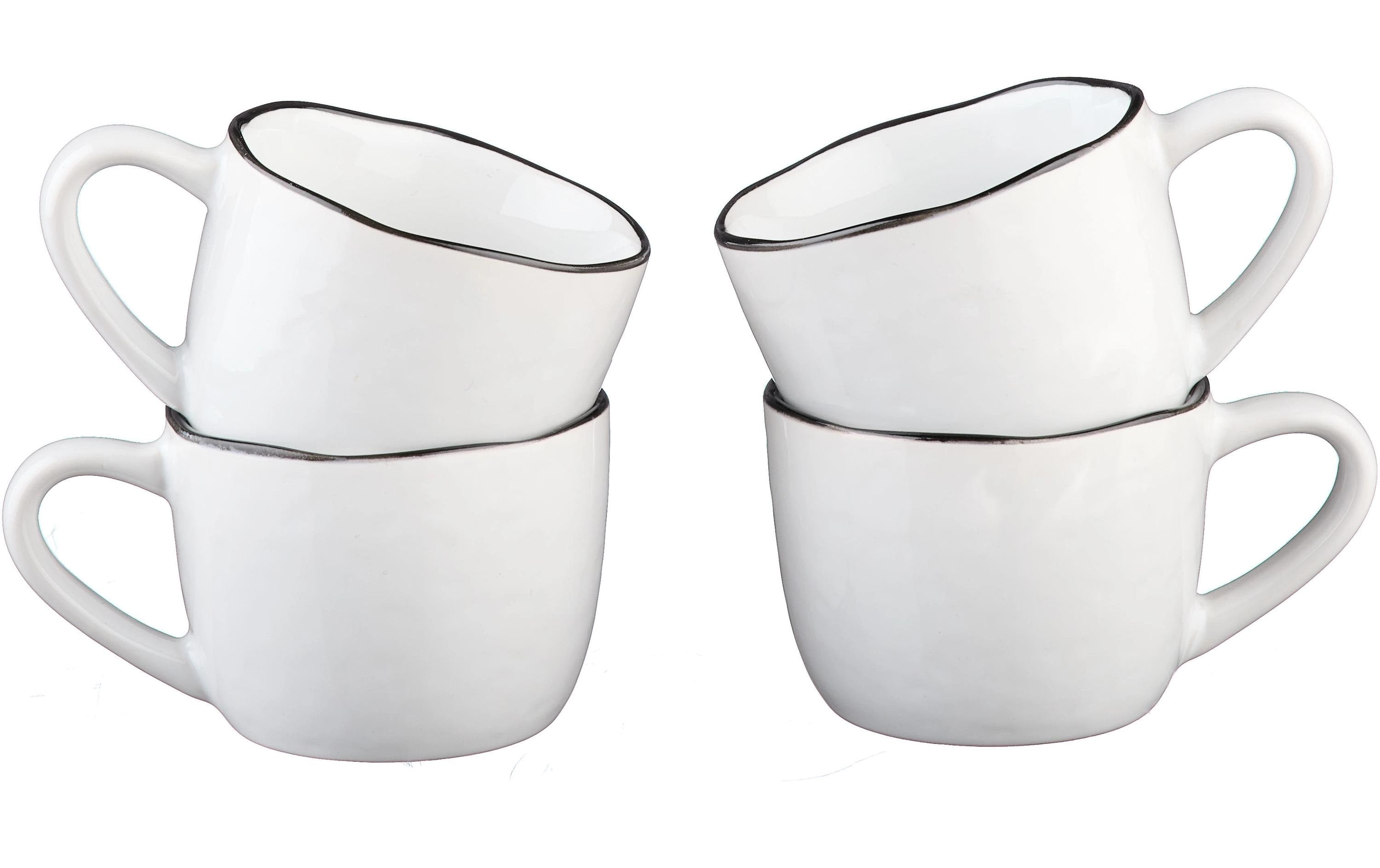 Björn Tassen-Set Pure 120 ml, 4 Stück, Weiss