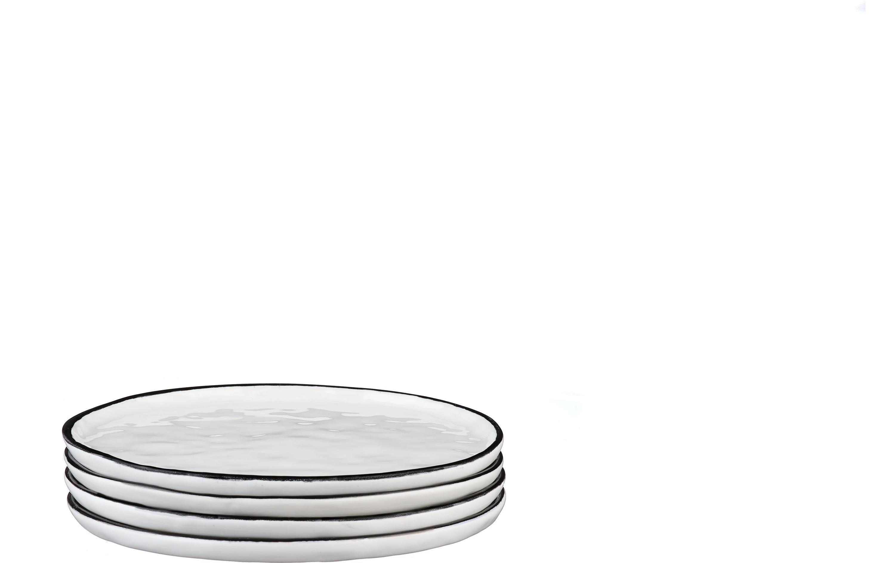 Björn Teller-Set Pure Ø 16.5 cm, 4 Stück, Schneeweiss