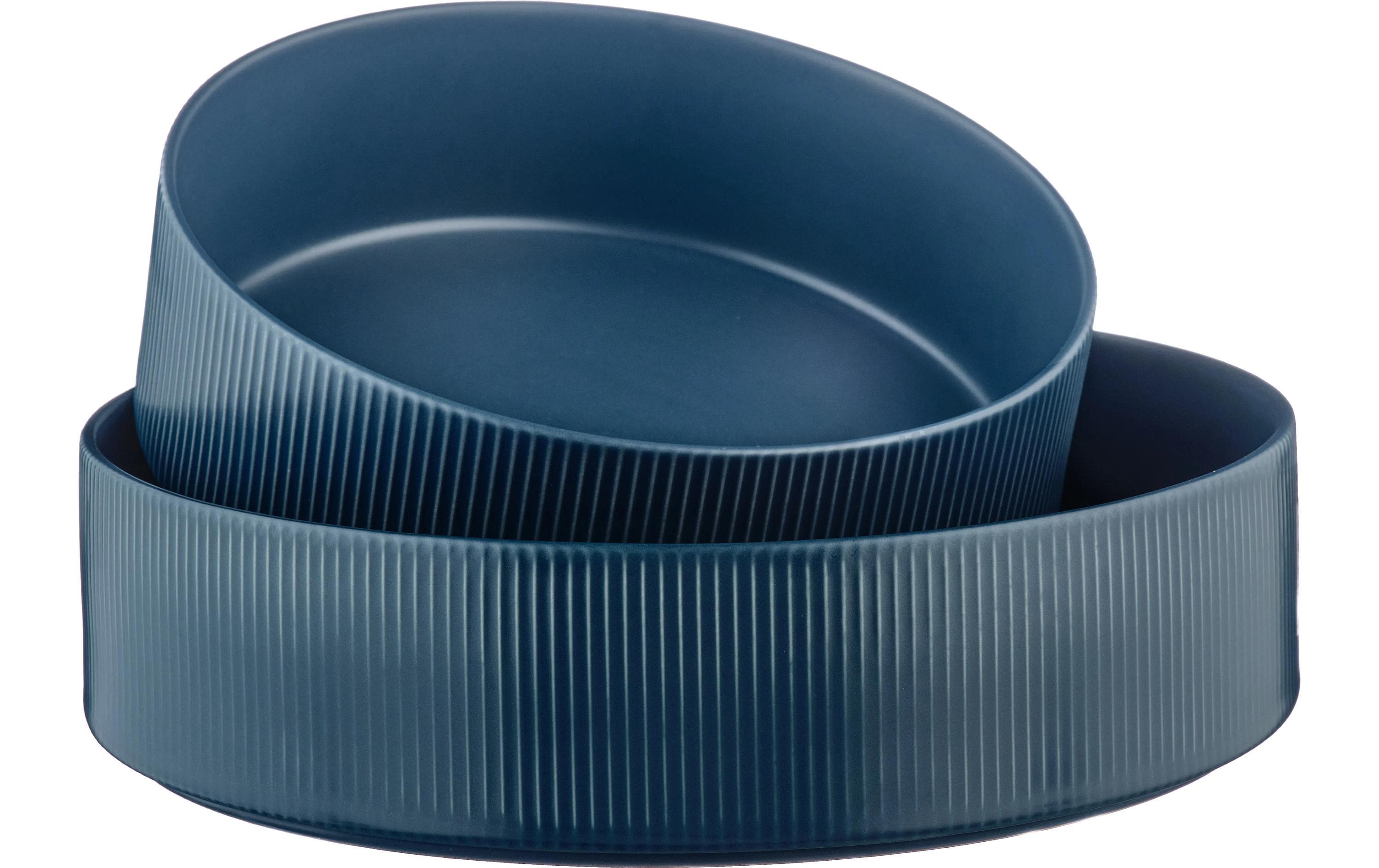 Björn Salatschüssel Scandi Ø 21.5 cm + Ø 27.5 cm, Marineblau