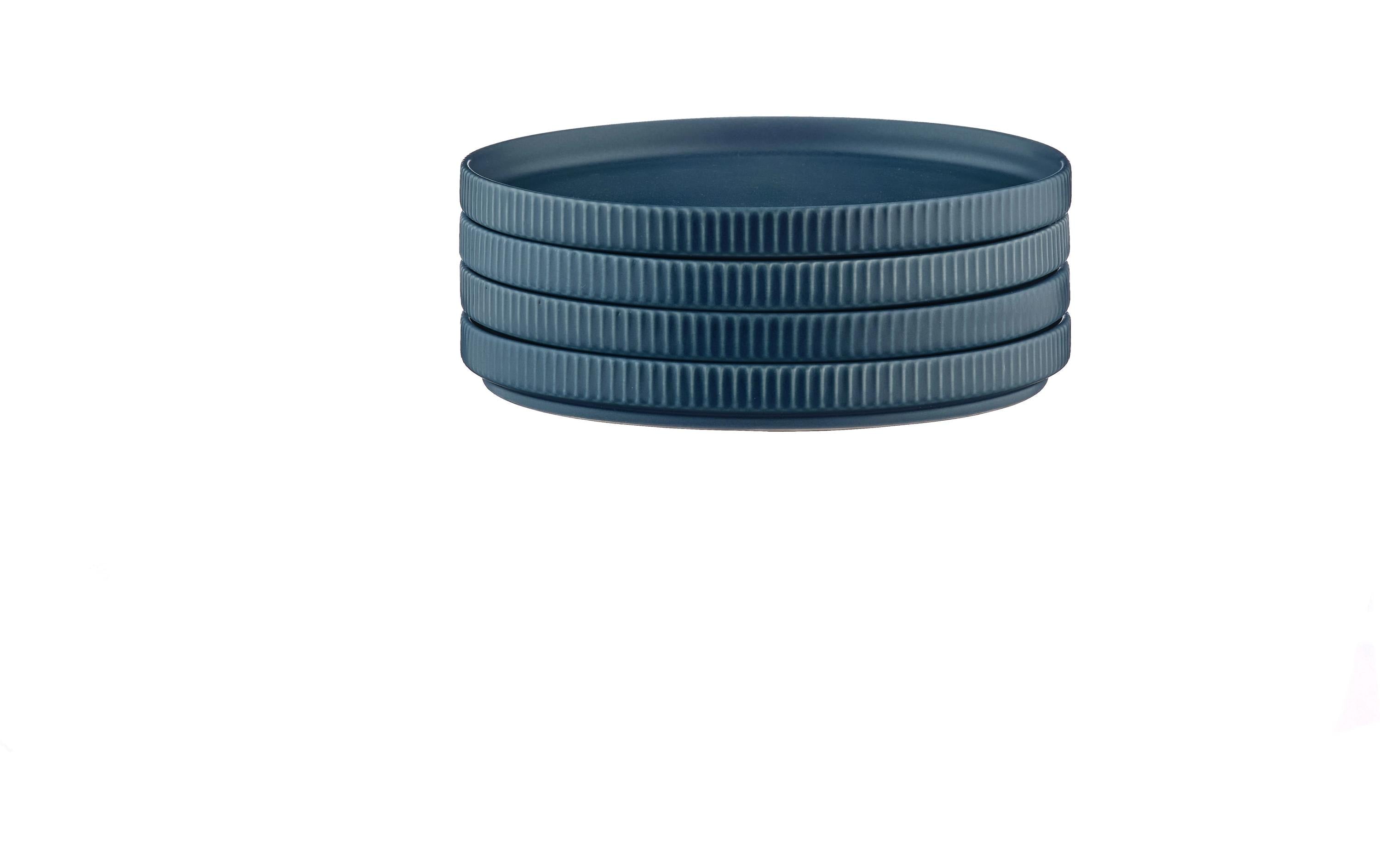 Björn Teller-Set Scandi Ø 16.5 cm, 4 Stück, Marineblau