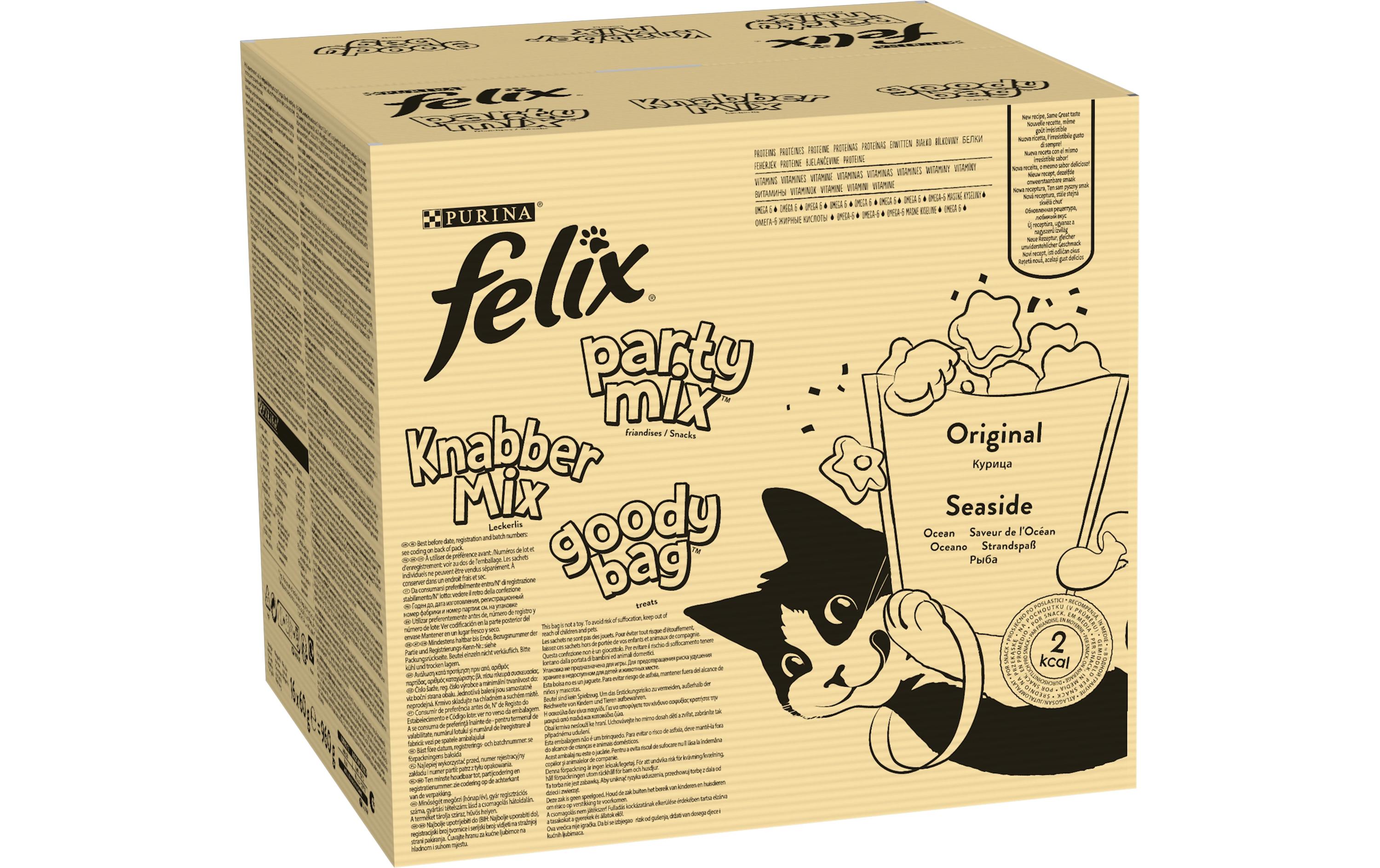 Felix Megapack Party Mix Seaside und Original, 16 x 60 g