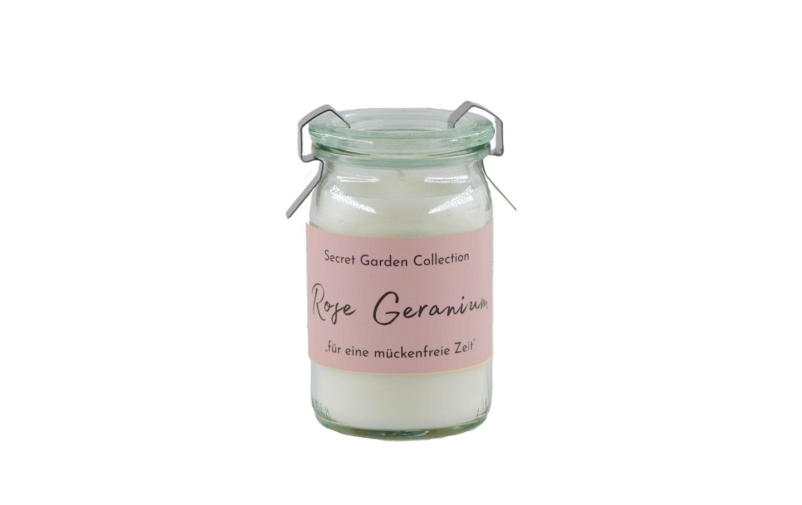 Schulthess Kerzen Gartenkerze Sceret Garden Rose Geranium 5.5 cm x 9 cm