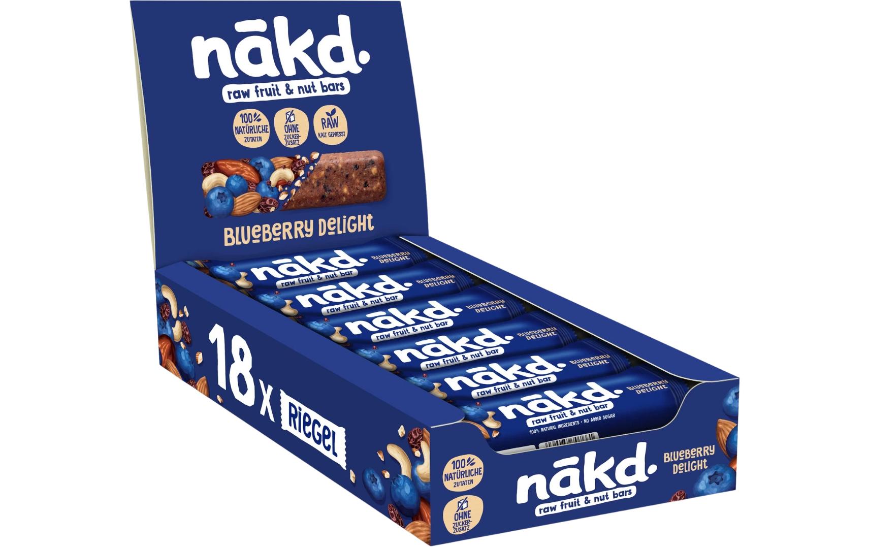 Nakd Riegel Blueberry Delight 18 x 35 g