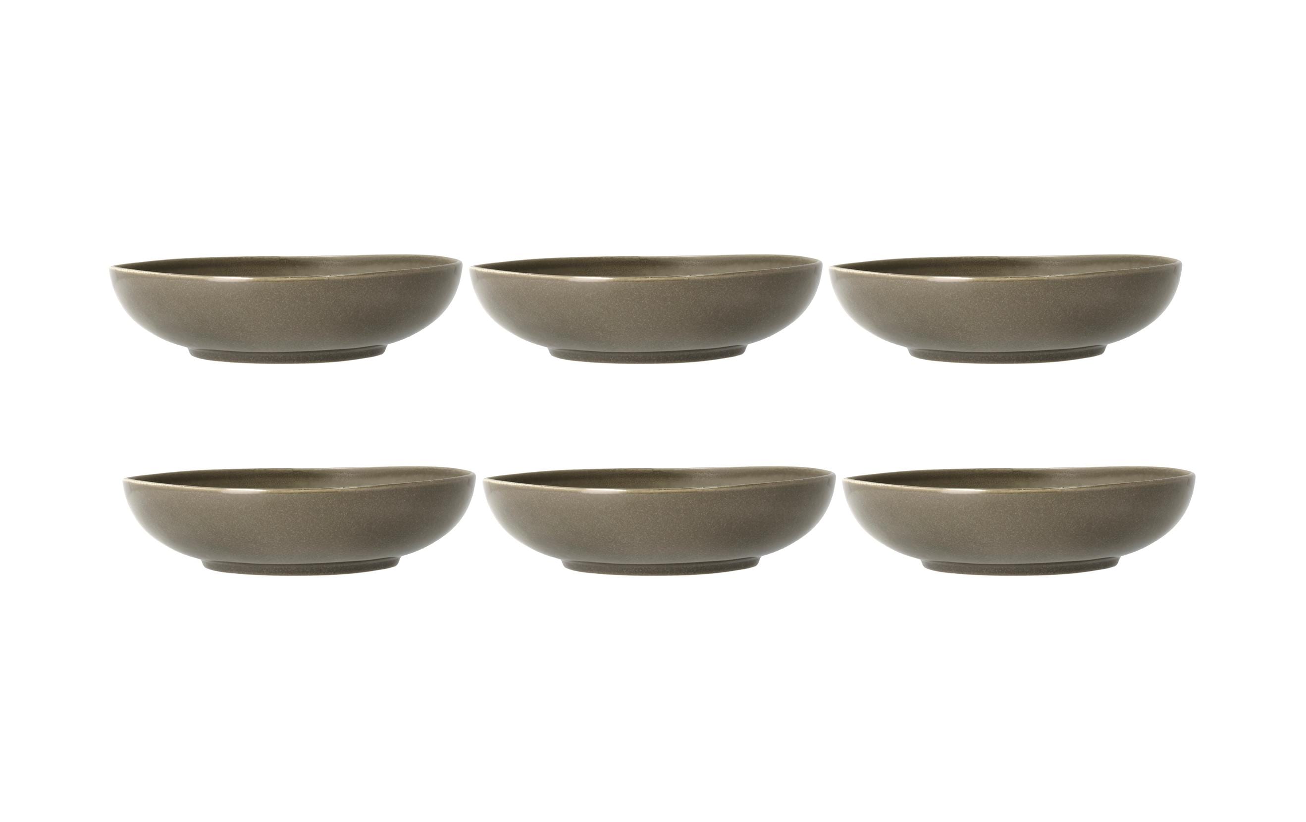 Villa Collection Schale Shoku 23 cm, 6 Stück, Braun
